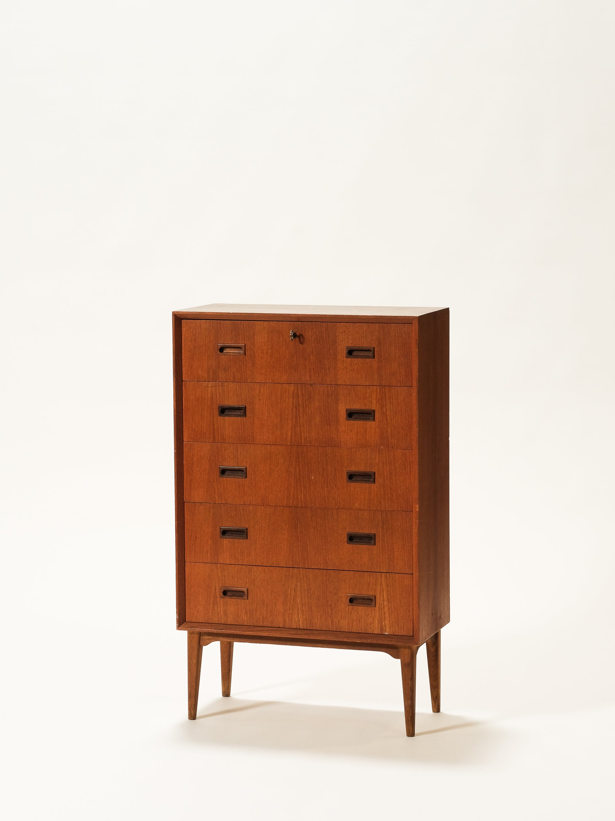 Five Drawer Teak Chest, 1960s
