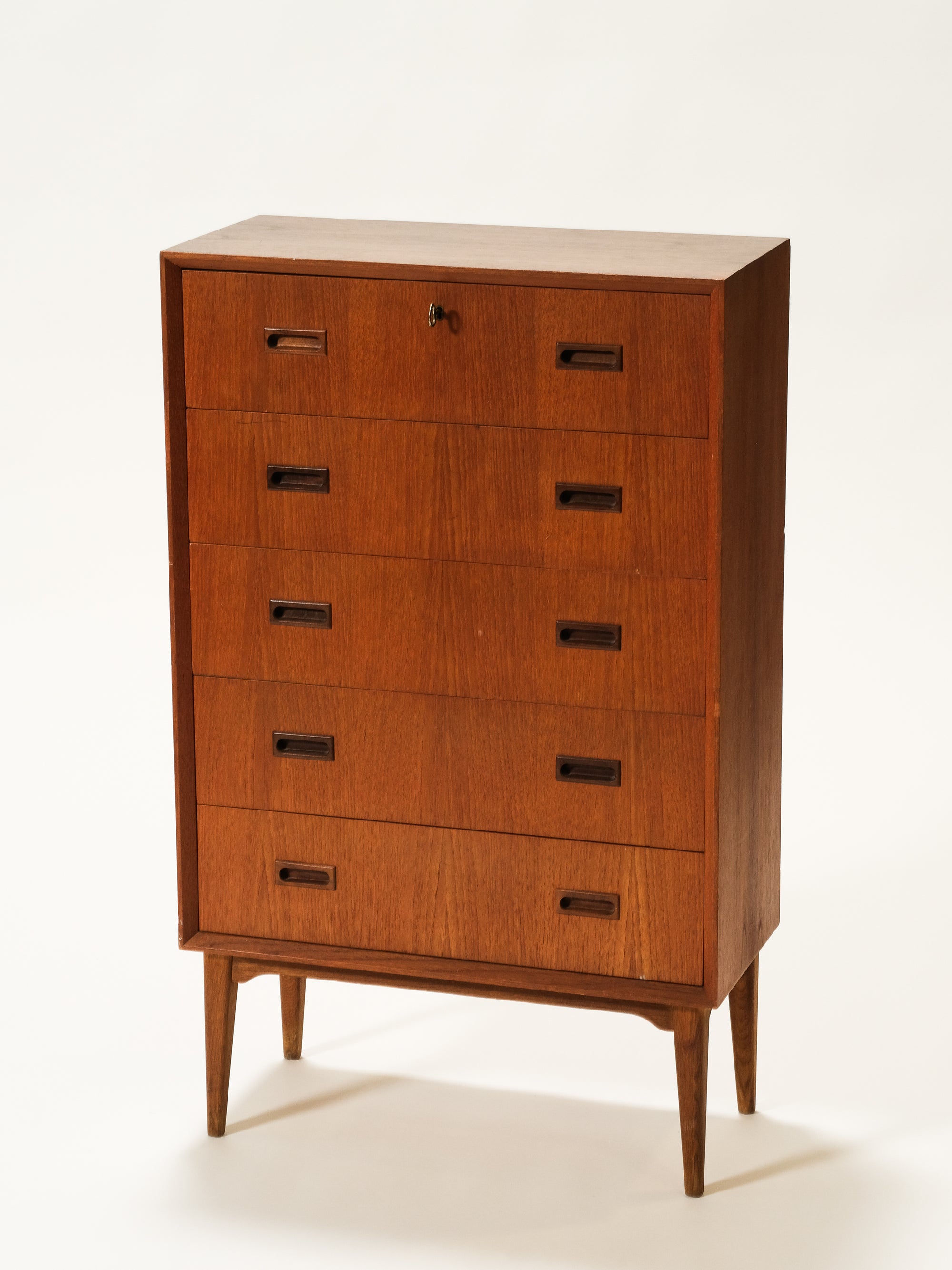 Five Drawer Teak Chest, 1960s