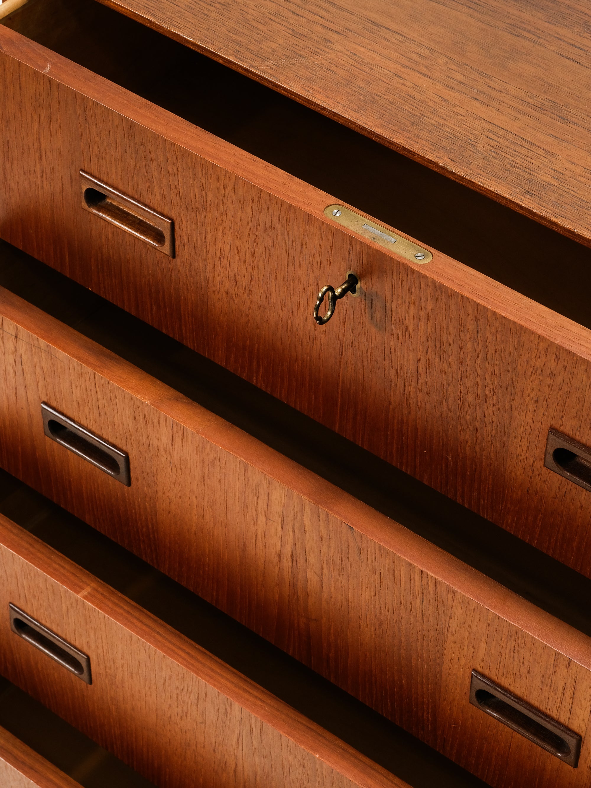 Five Drawer Teak Chest, 1960s