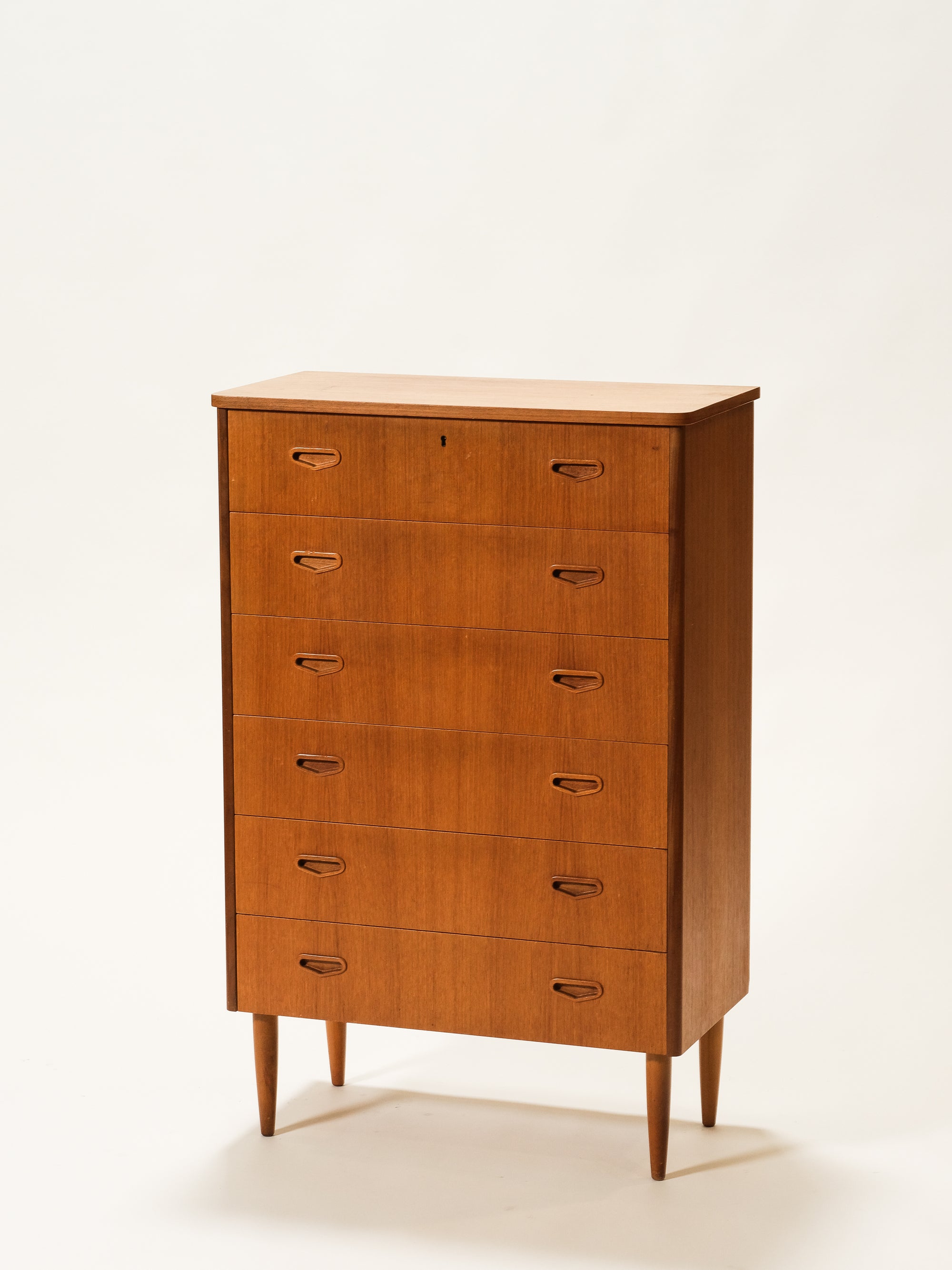 Six Drawer Teak Chest, 1960s
