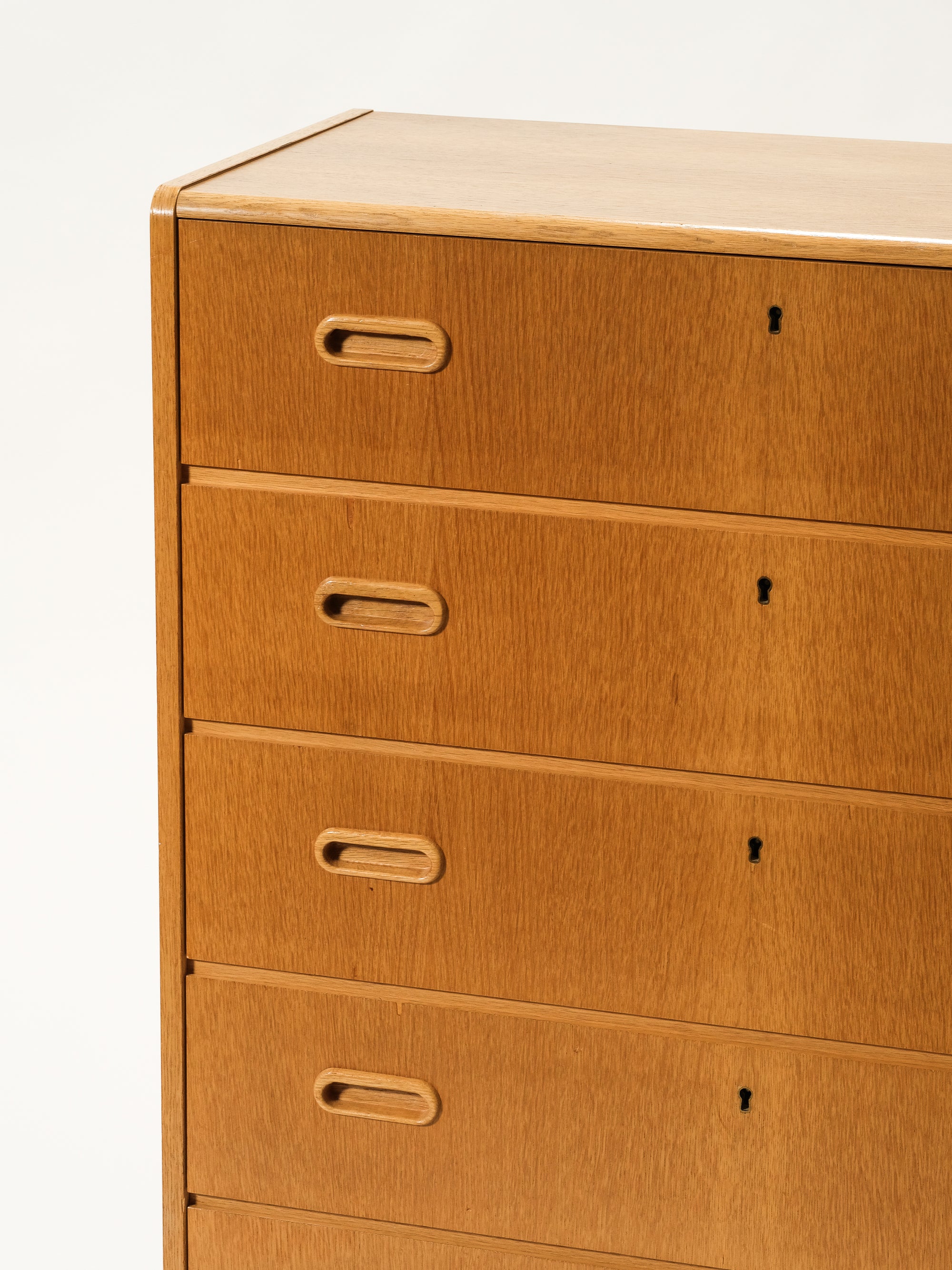 Six Drawer Oak Chest, 1960s