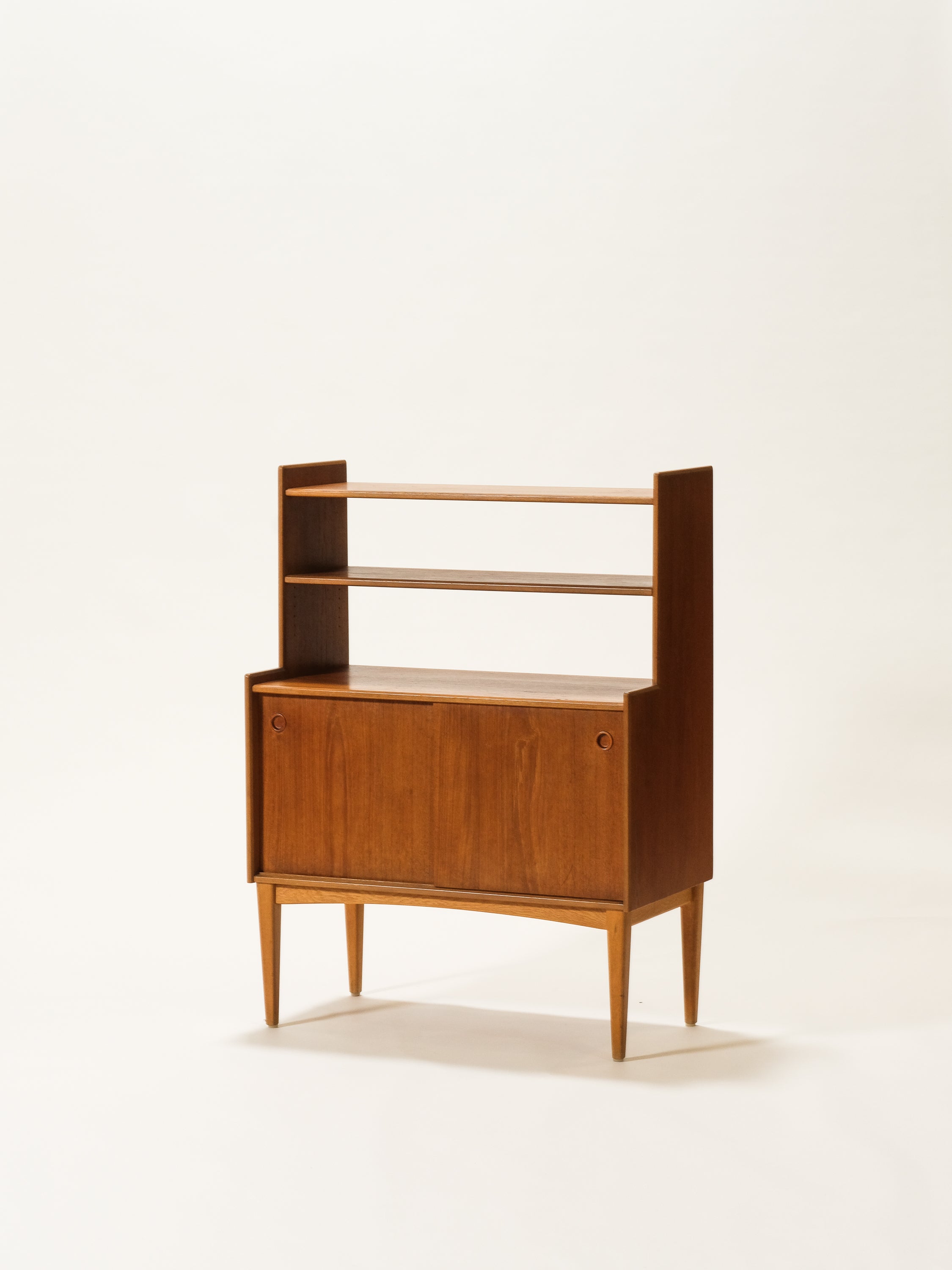 Scandinavian Teak & Oak Cabinet/Bookshelf, 1950s