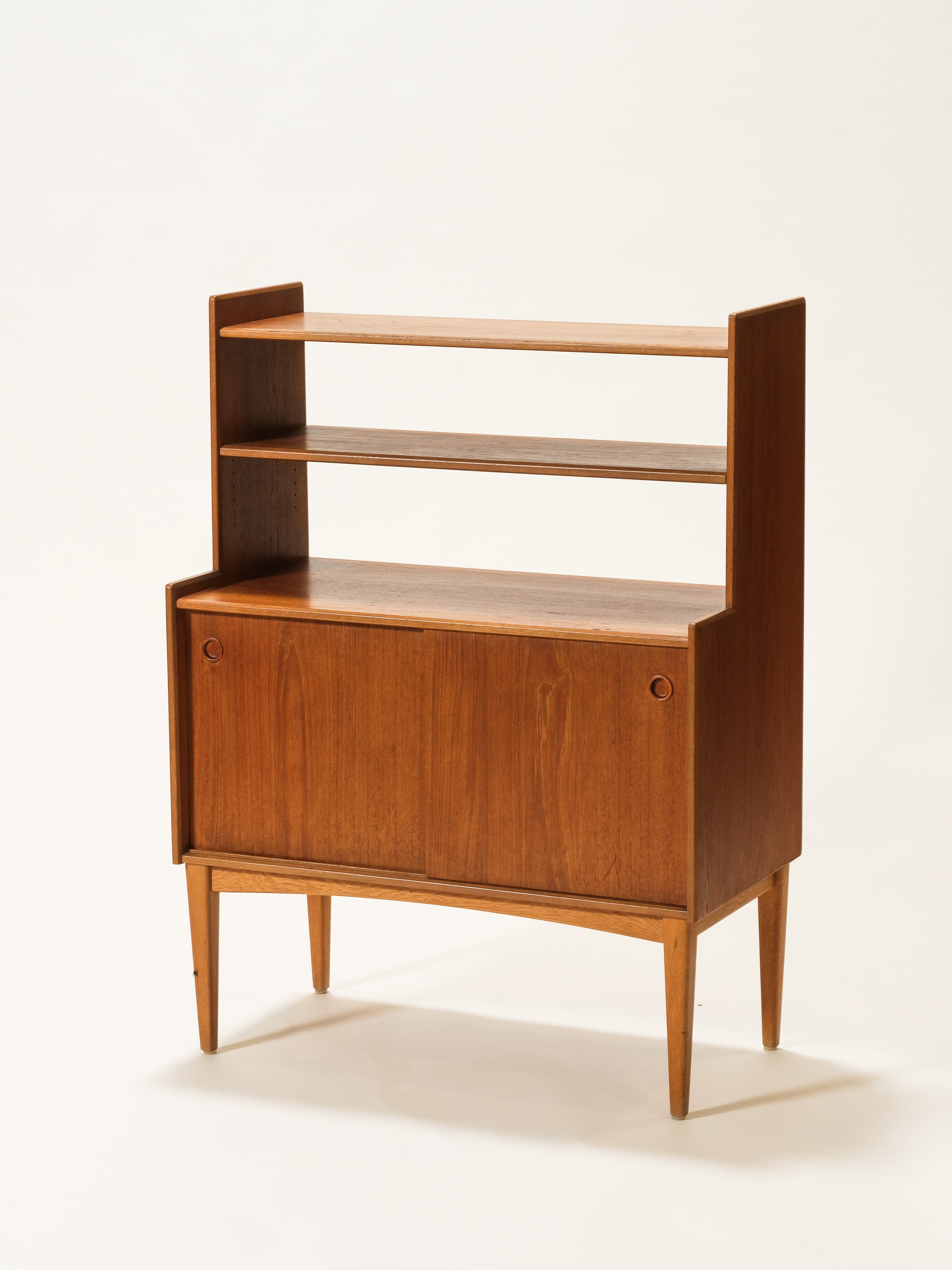 Scandinavian Teak & Oak Cabinet/Bookshelf, 1950s