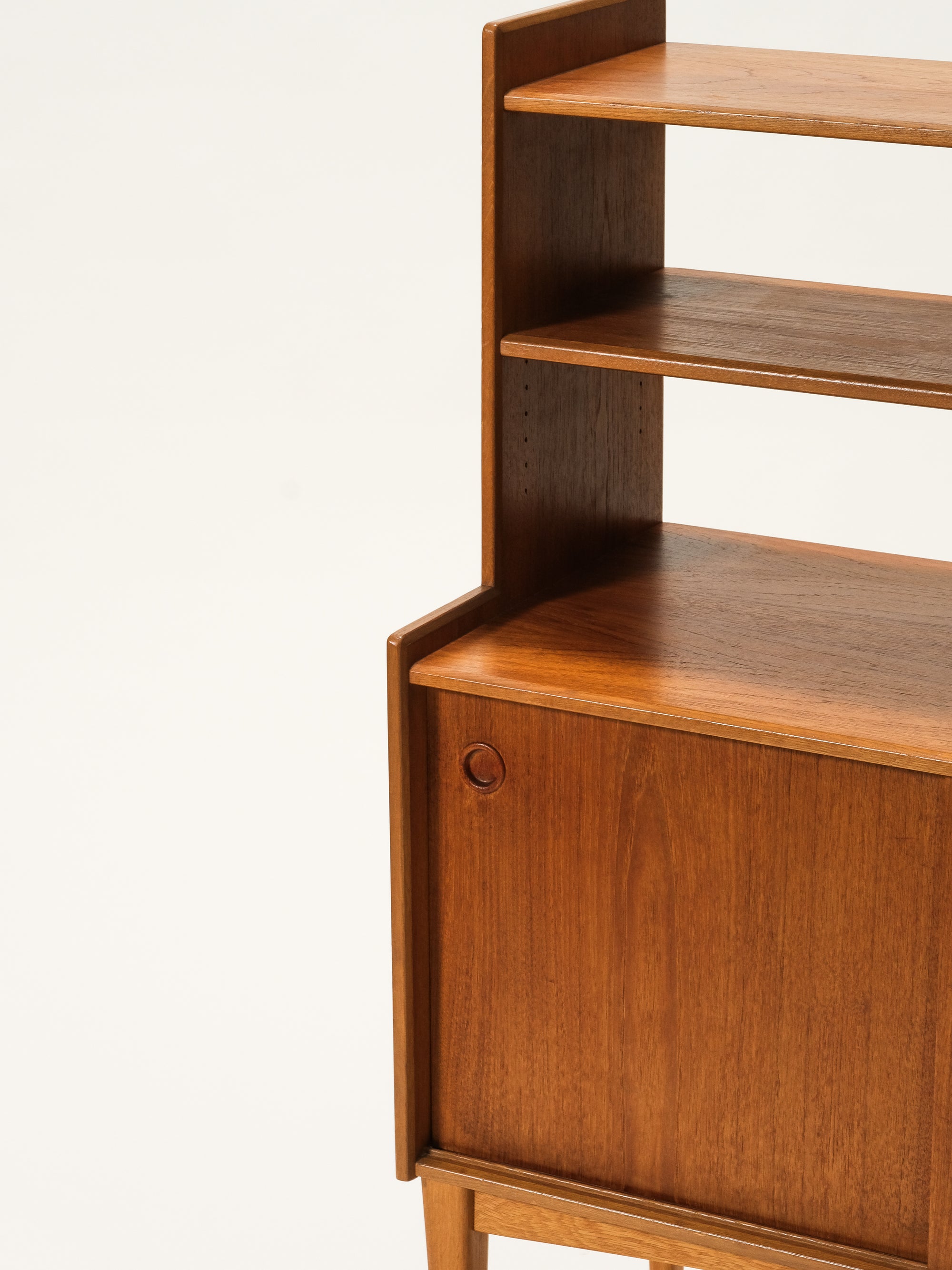 Scandinavian Teak &amp; Oak Cabinet/Bookshelf, 1950s