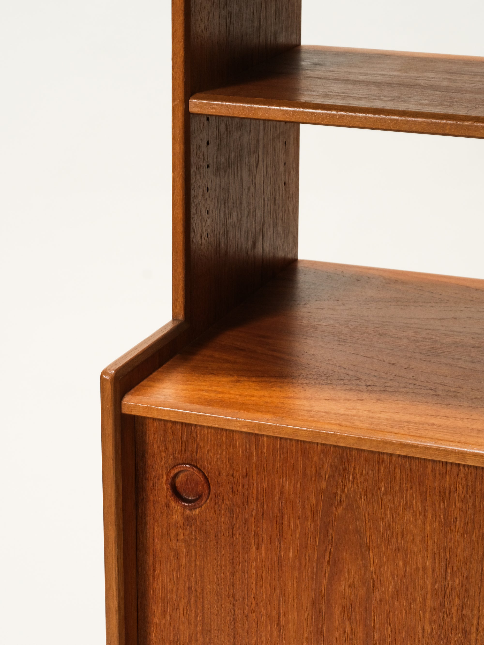 Scandinavian Teak &amp; Oak Cabinet/Bookshelf, 1950s