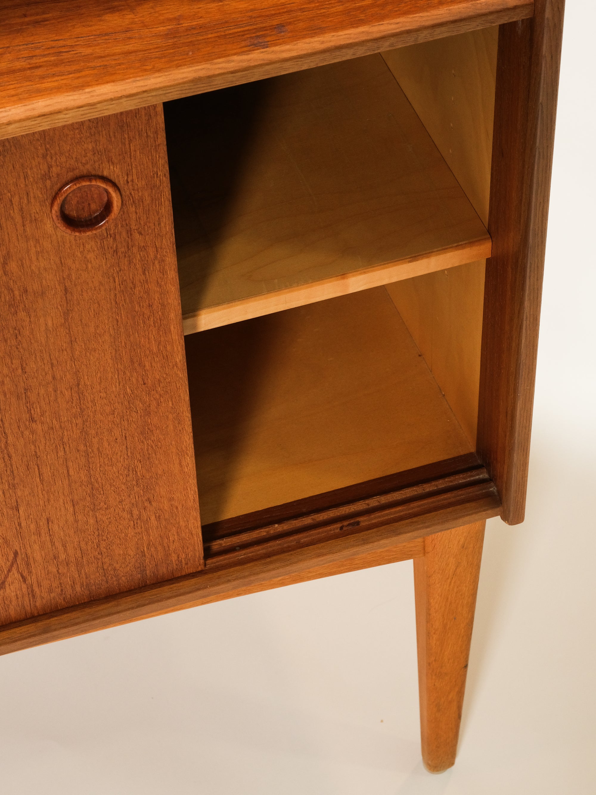 Scandinavian Teak &amp; Oak Cabinet/Bookshelf, 1950s