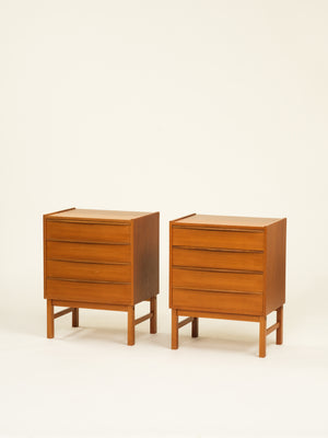 Open image in slideshow, Four Drawer Teak Chests, 1960s
