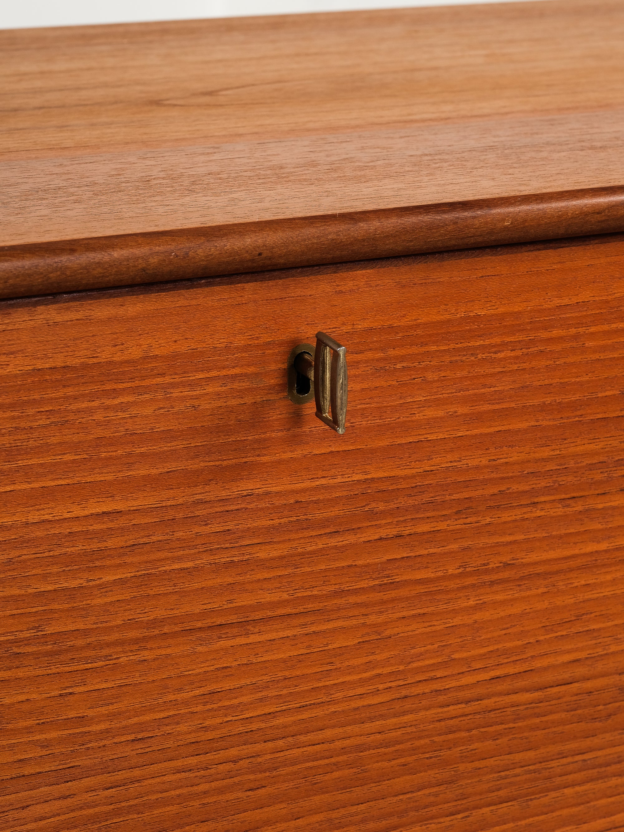 Teak Secretaire with Sliding Doors by Bräntorps, Sweden, 1950s