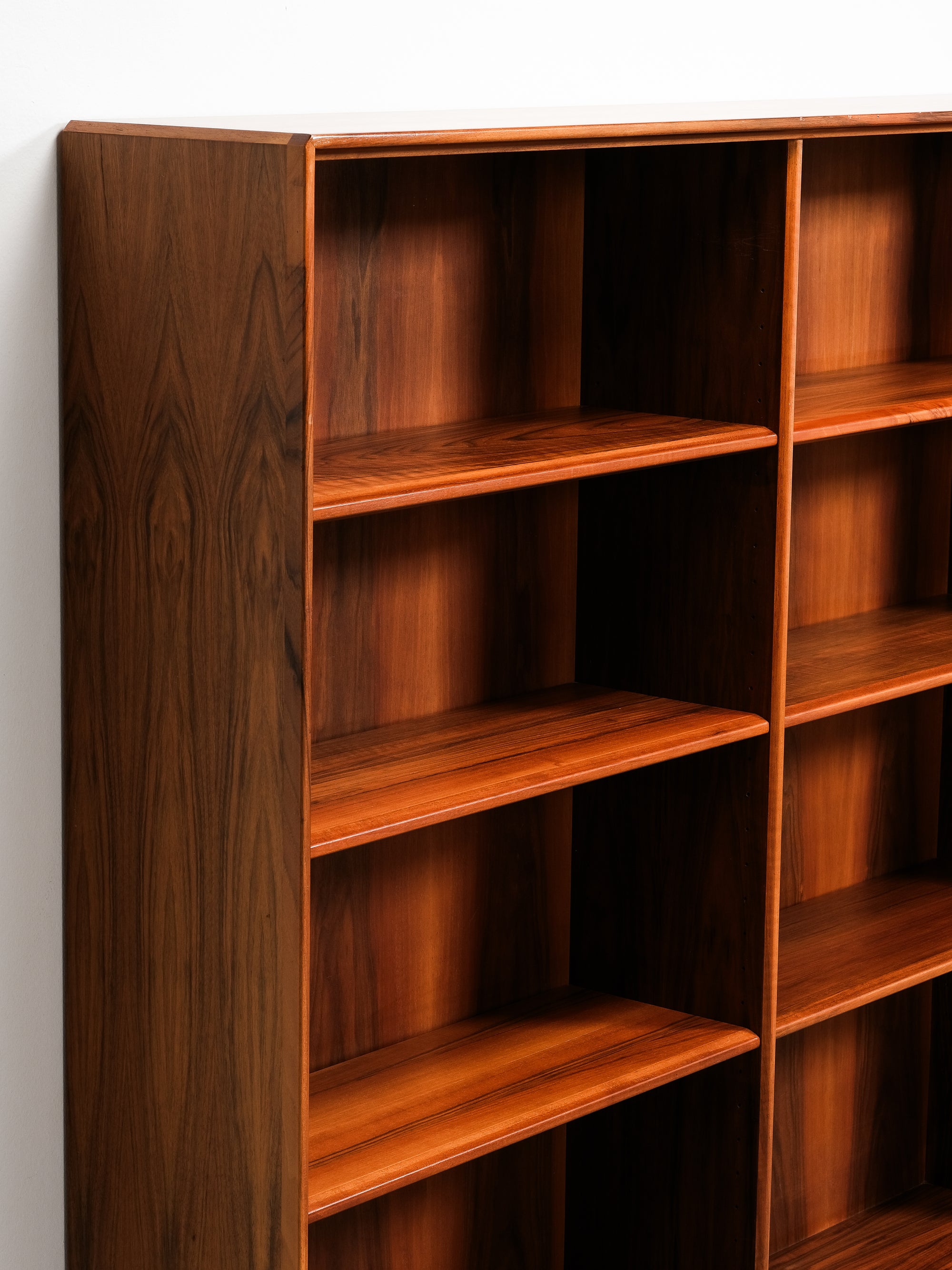 Freestanding Mid-Century Walnut Bookcase, Sweden, 1960s