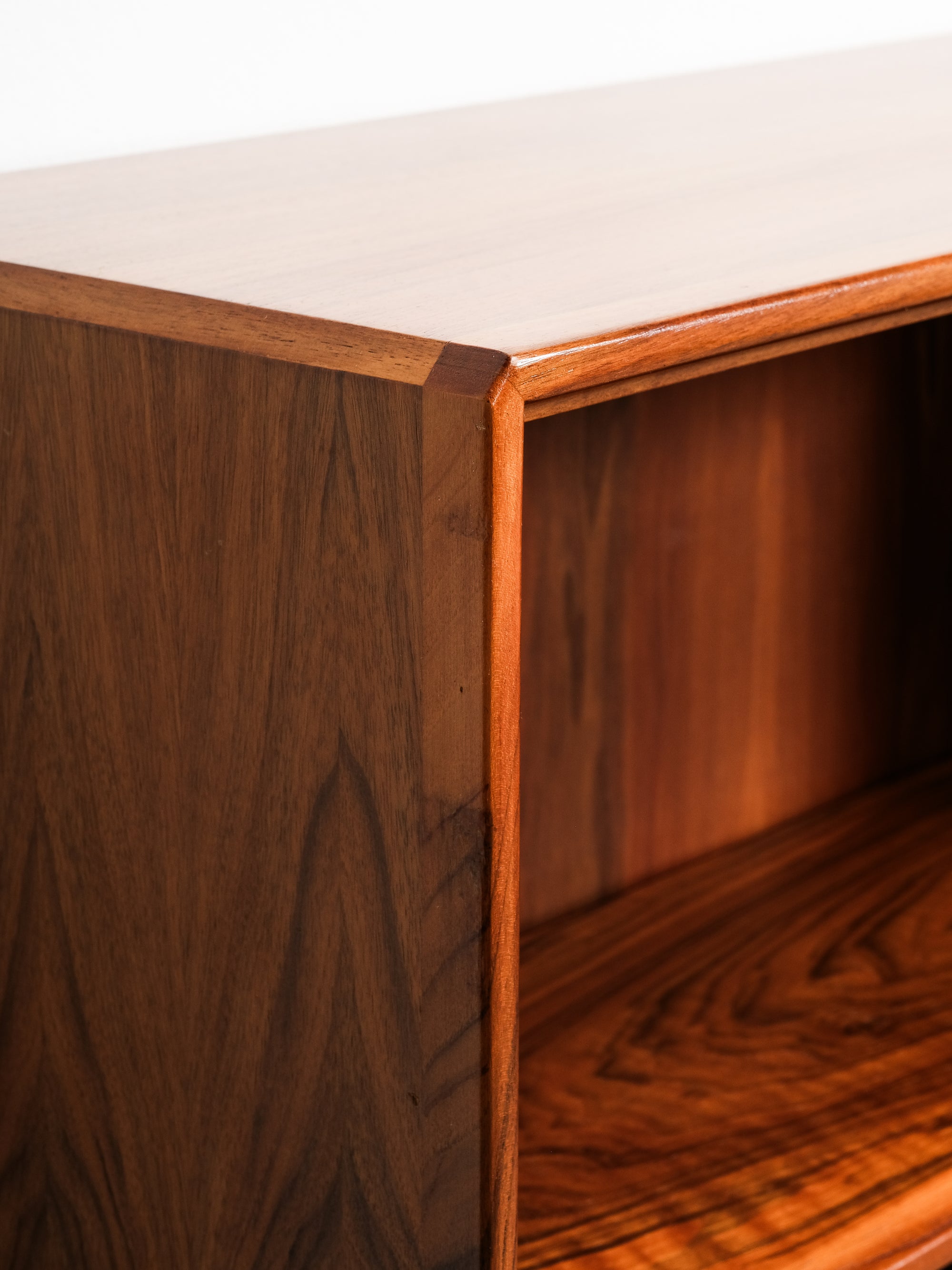 Freestanding Mid-Century Walnut Bookcase, Sweden, 1960s