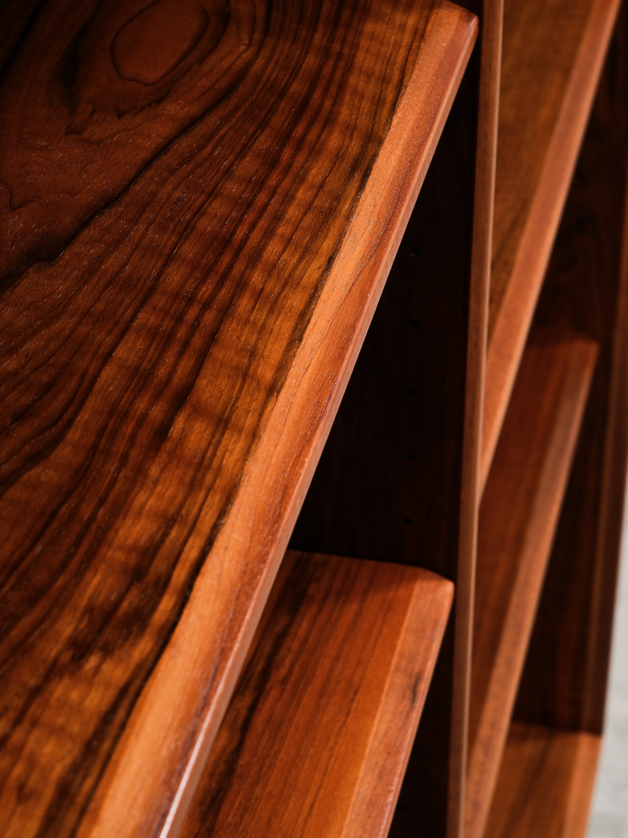 Freestanding Mid-Century Walnut Bookcase, Sweden, 1960s