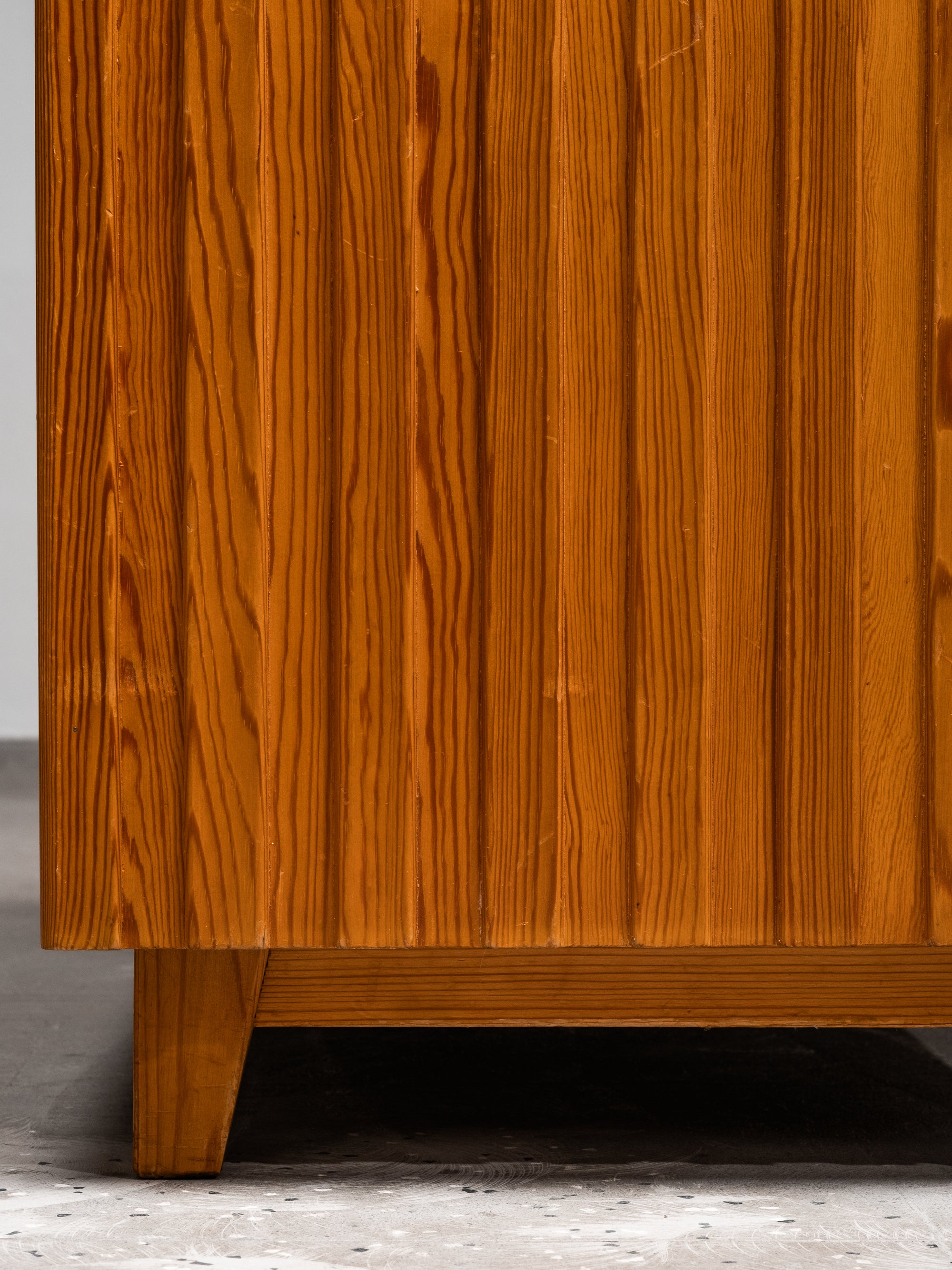 Rare Two-Sided Pine Cabinet by Göran Malmvall for Svensk Fur, Sweden, 1950s