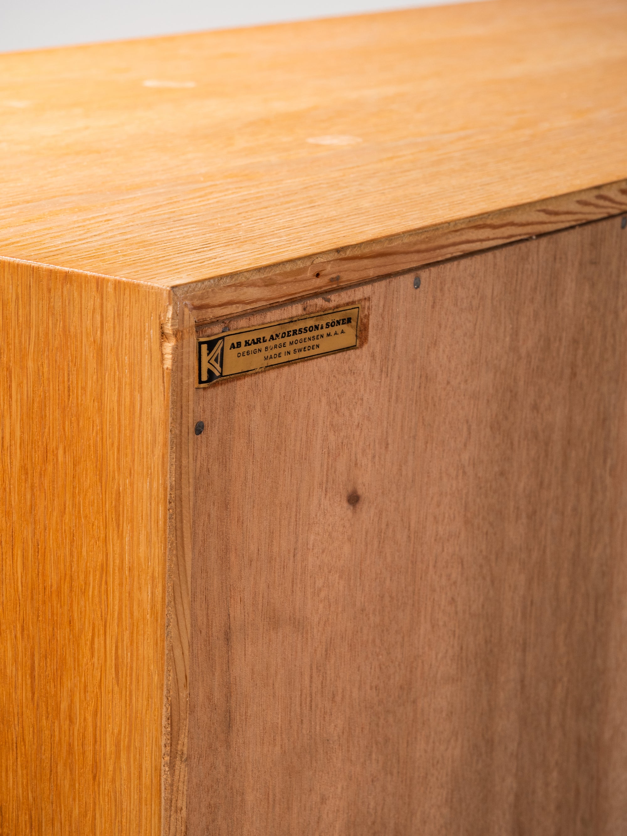 Oak Bookcase by Børge Mogensen for Karl Andersson &amp; Söner, Sweden, 1960s