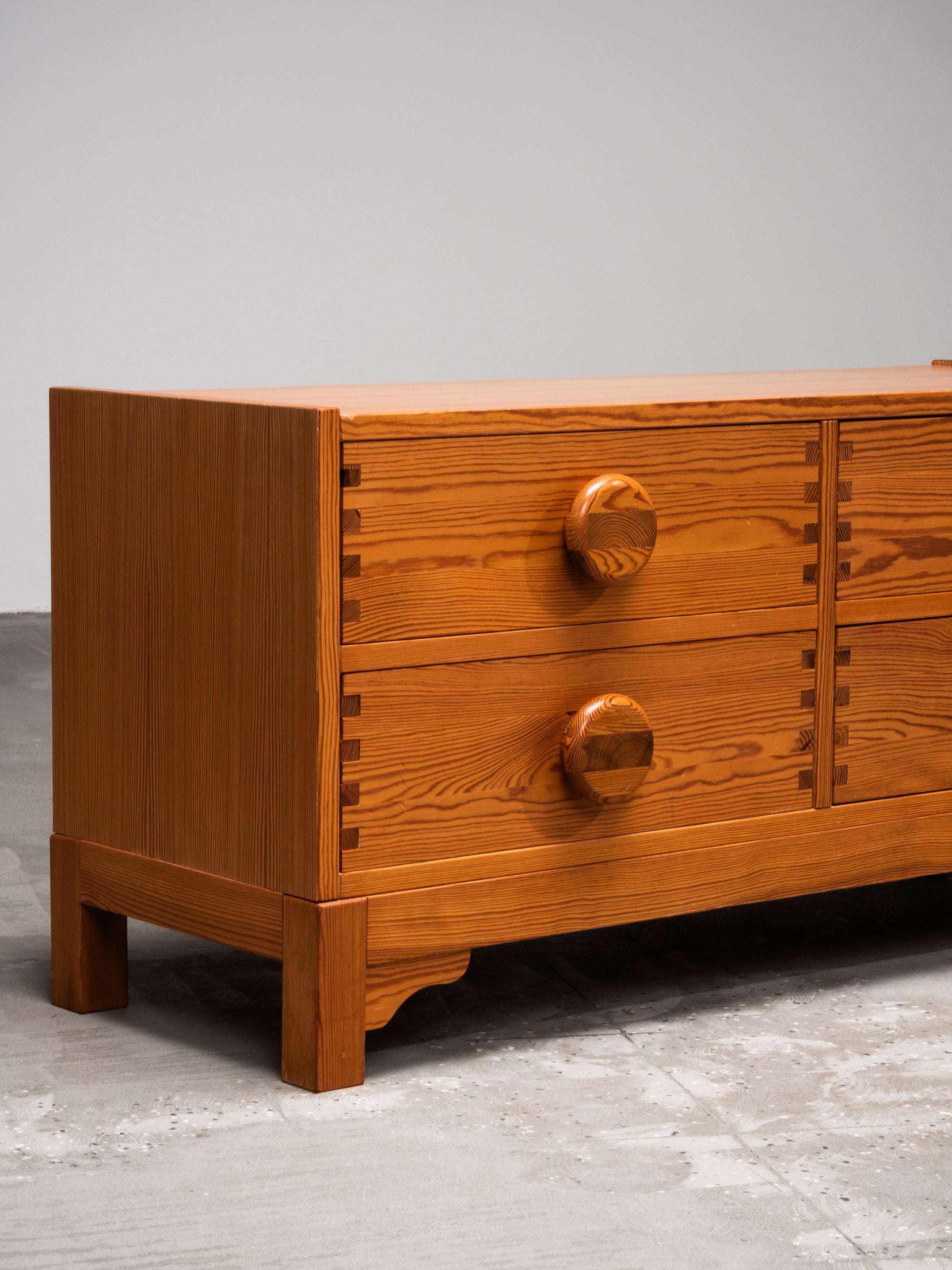 Chest of Four Drawers in Pine by Fröseke AB Nybrofabriken, Sweden, 1970s