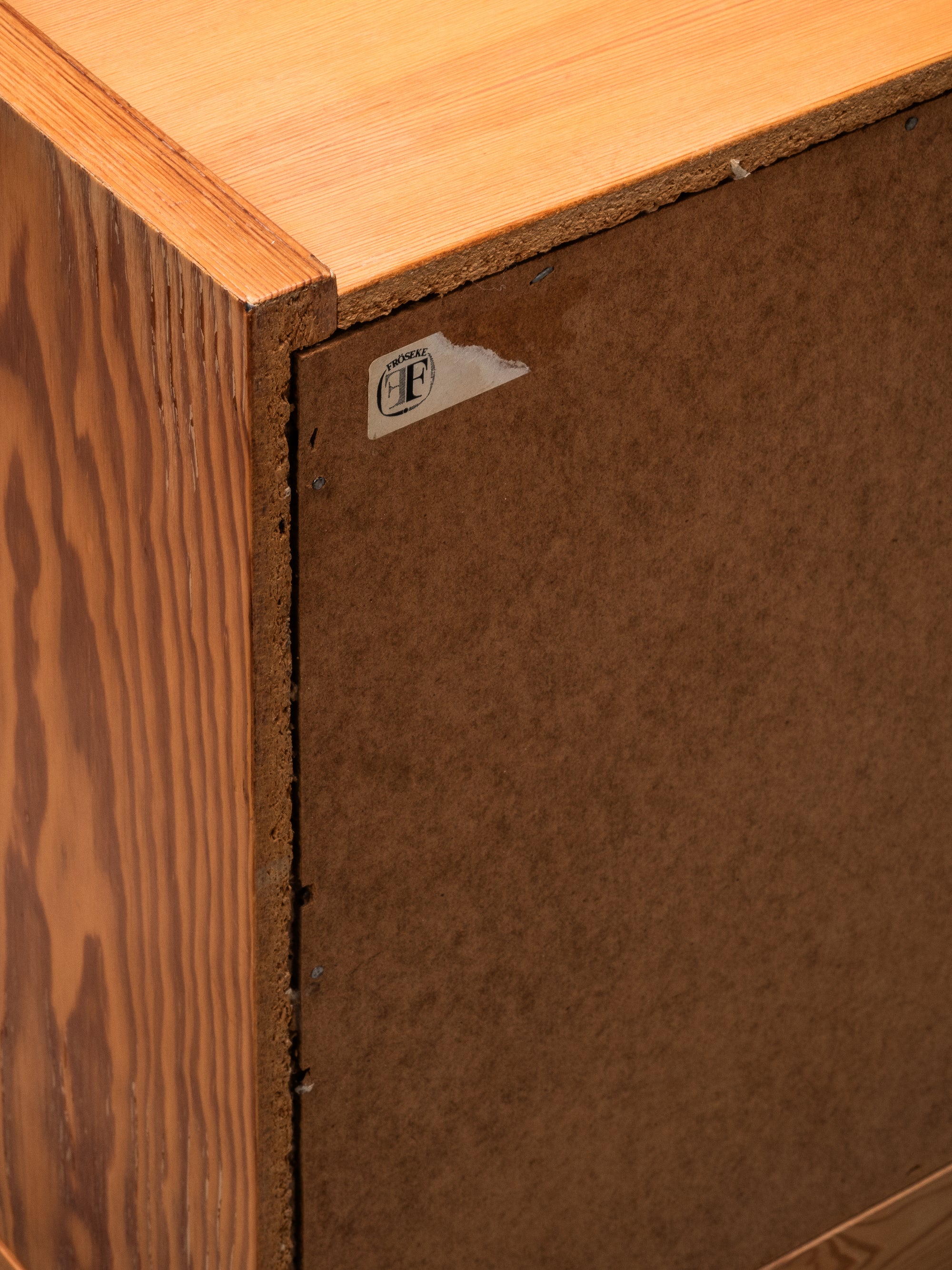 Chest of Four Drawers in Pine by Fröseke AB Nybrofabriken, Sweden, 1970s