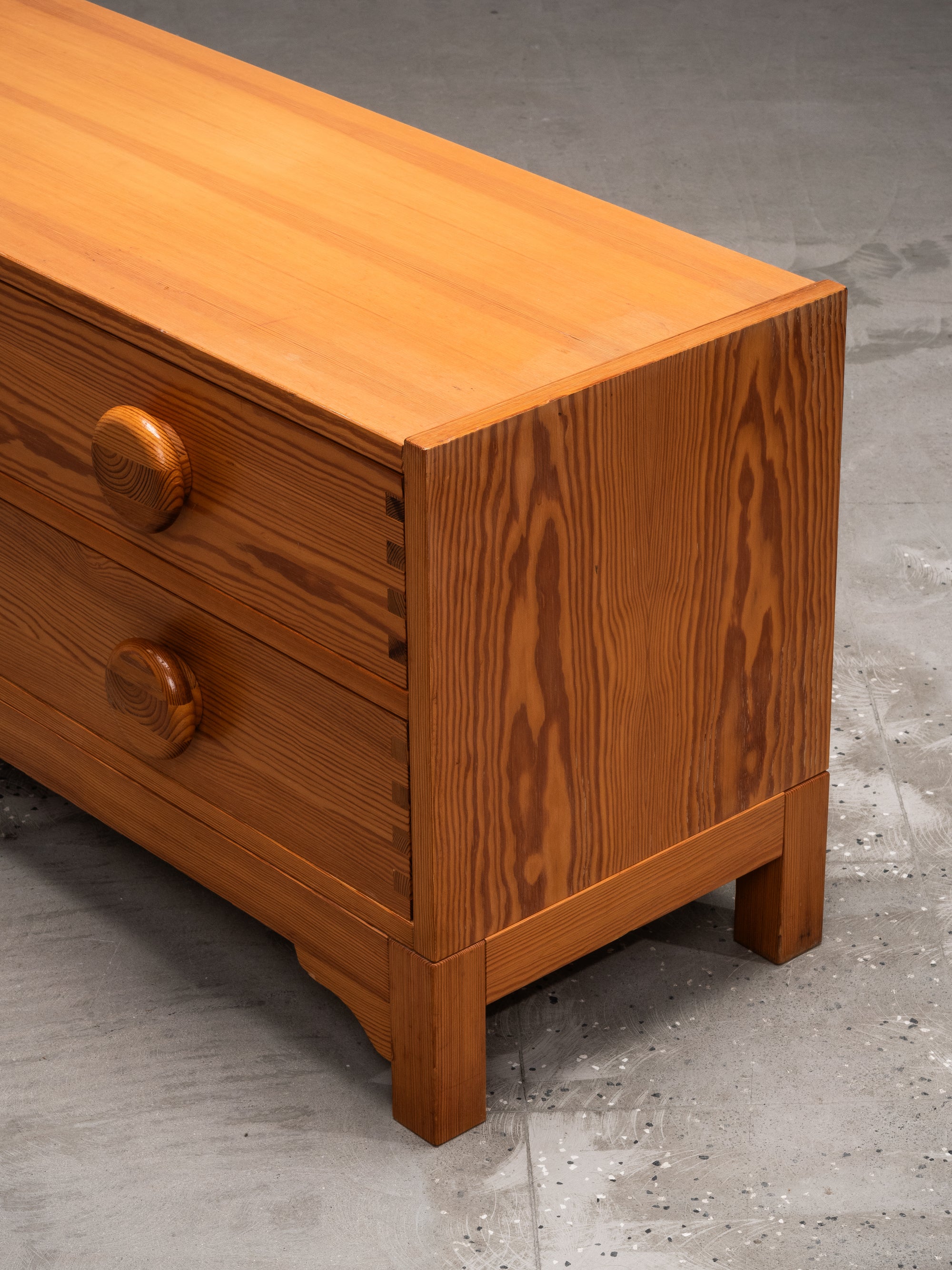 Chest of Four Drawers in Pine by Fröseke AB Nybrofabriken, Sweden, 1970s