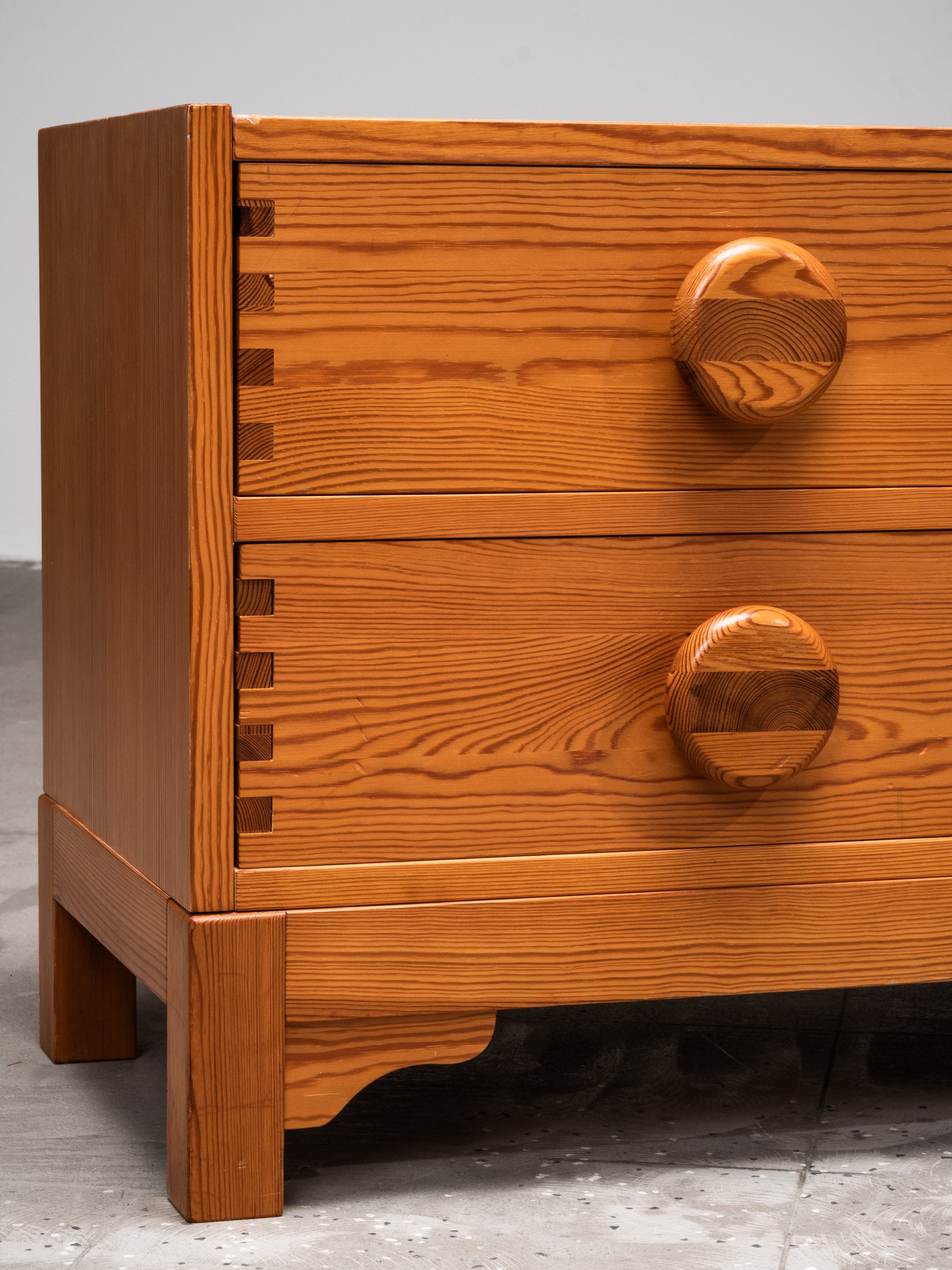 Chest of Four Drawers in Pine by Fröseke AB Nybrofabriken, Sweden, 1970s