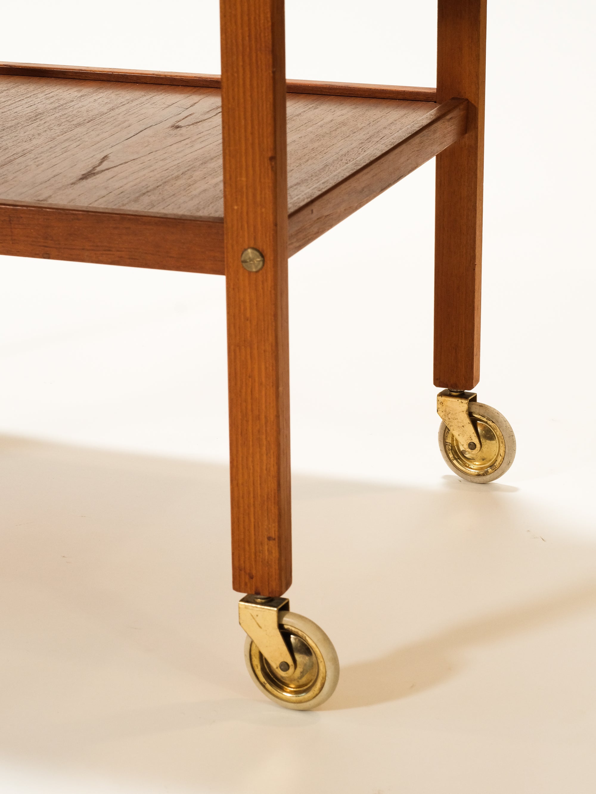 Teak Serving Trolley by Gustavssons Möbelfabrik,1960s