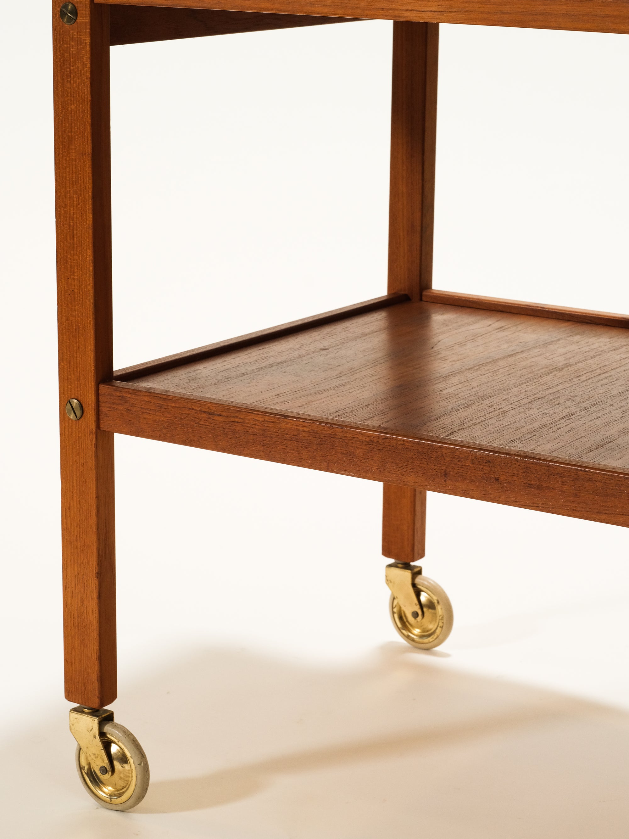 Teak Serving Trolley by Gustavssons Möbelfabrik,1960s