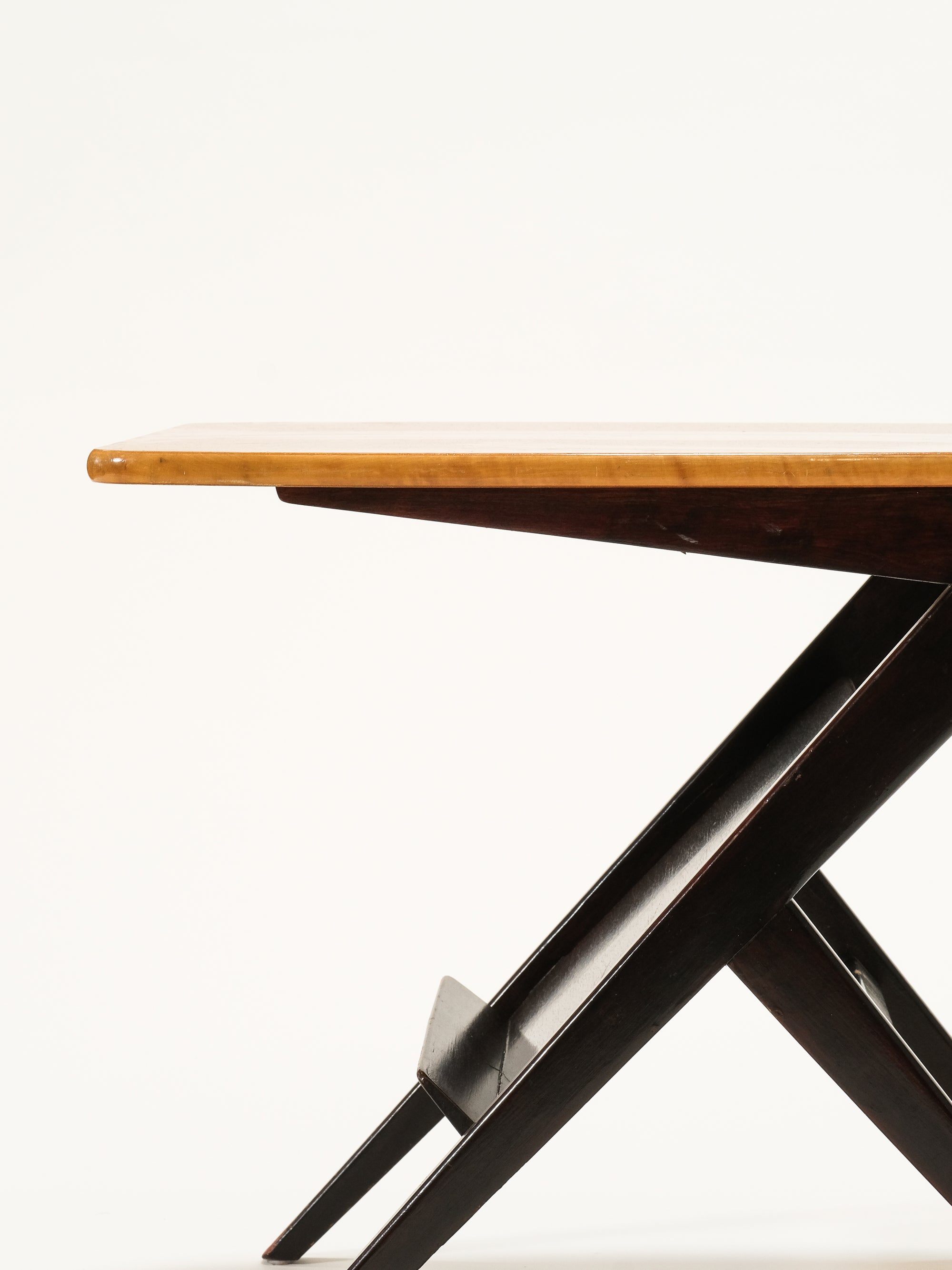 Scandinavian Side Table with Magazine Rack, 1950s