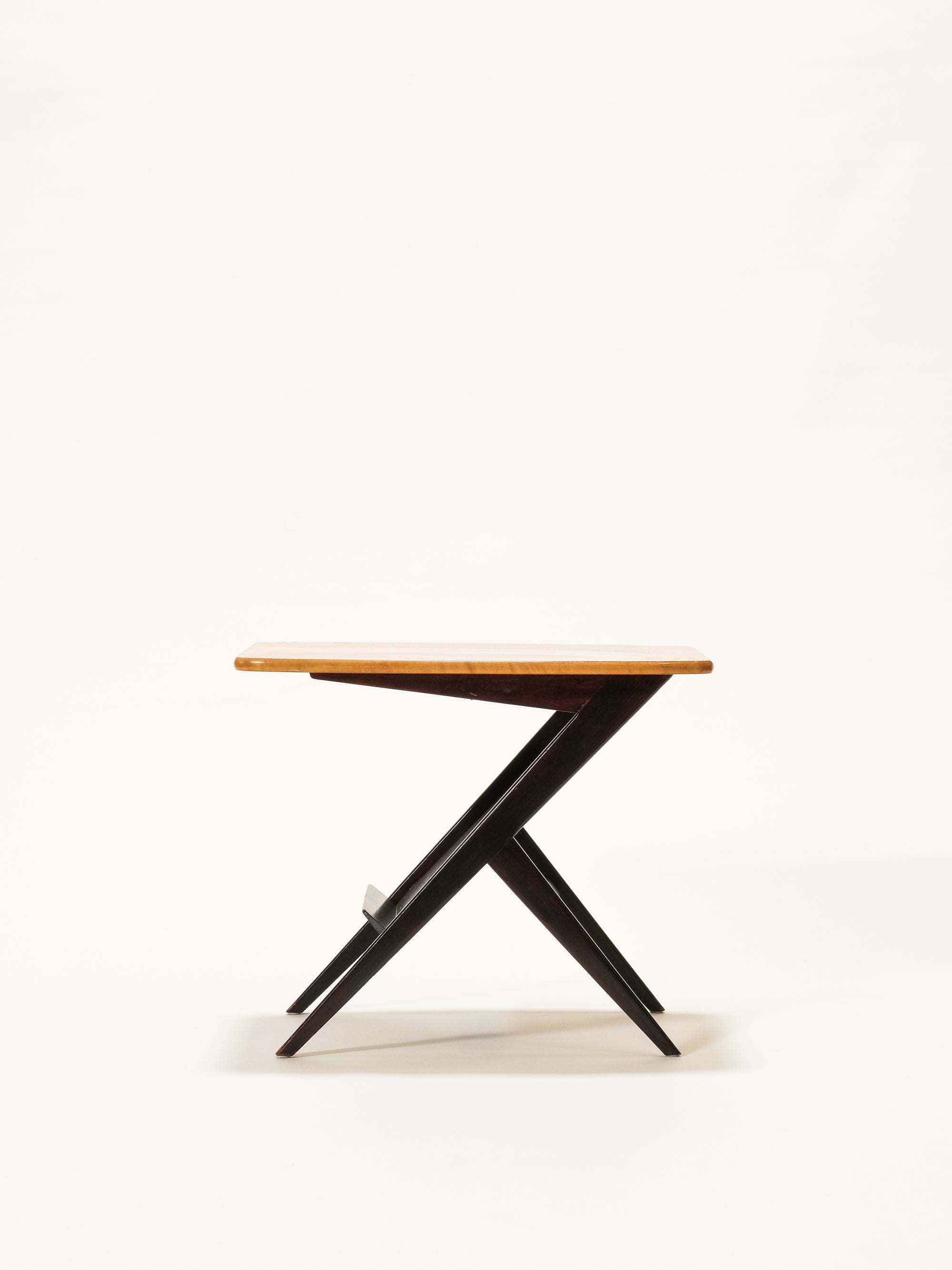 Scandinavian Side Table with Magazine Rack, 1950s