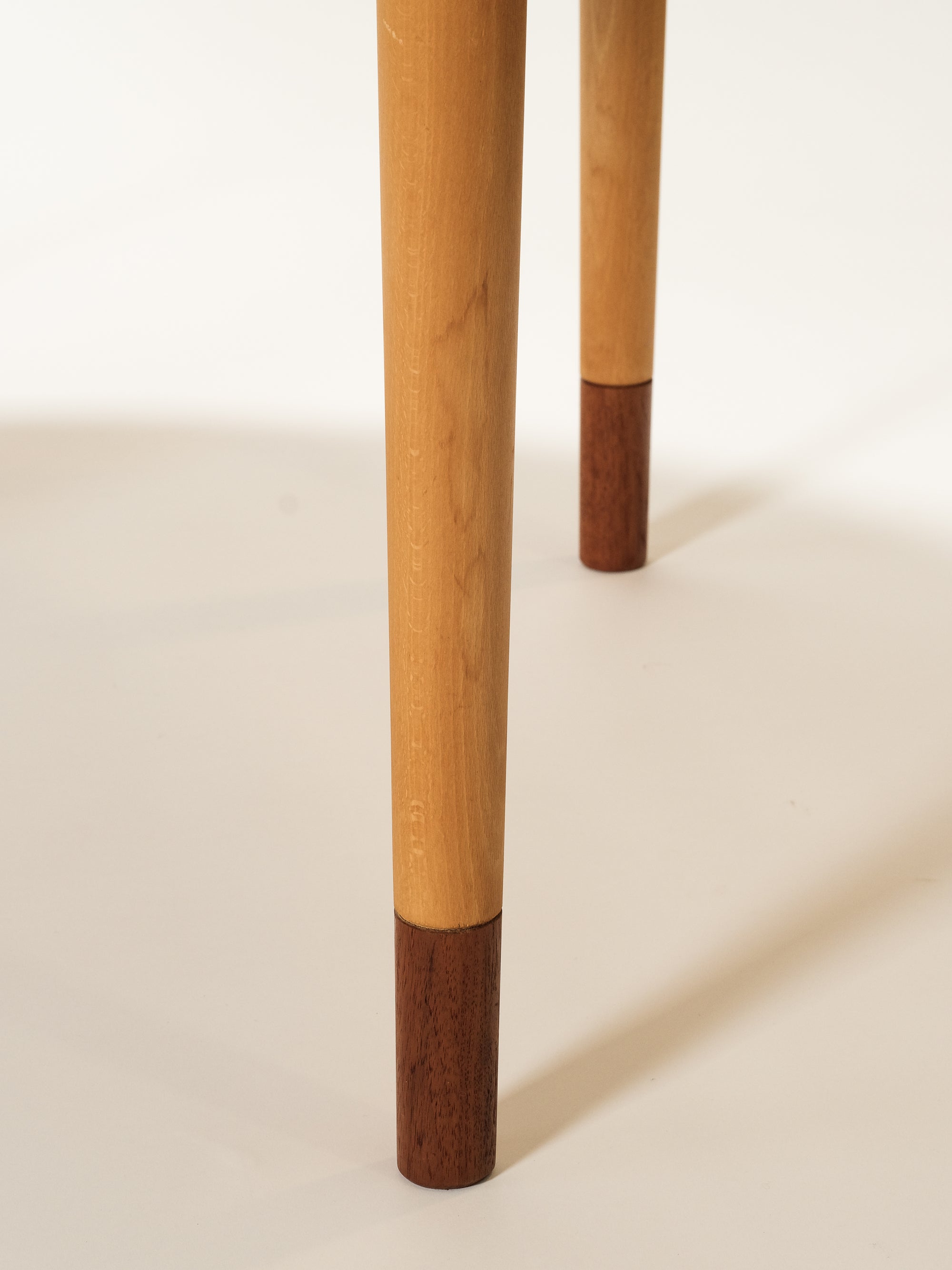 Scandinavian Round Extendable Dining Table, 1960s