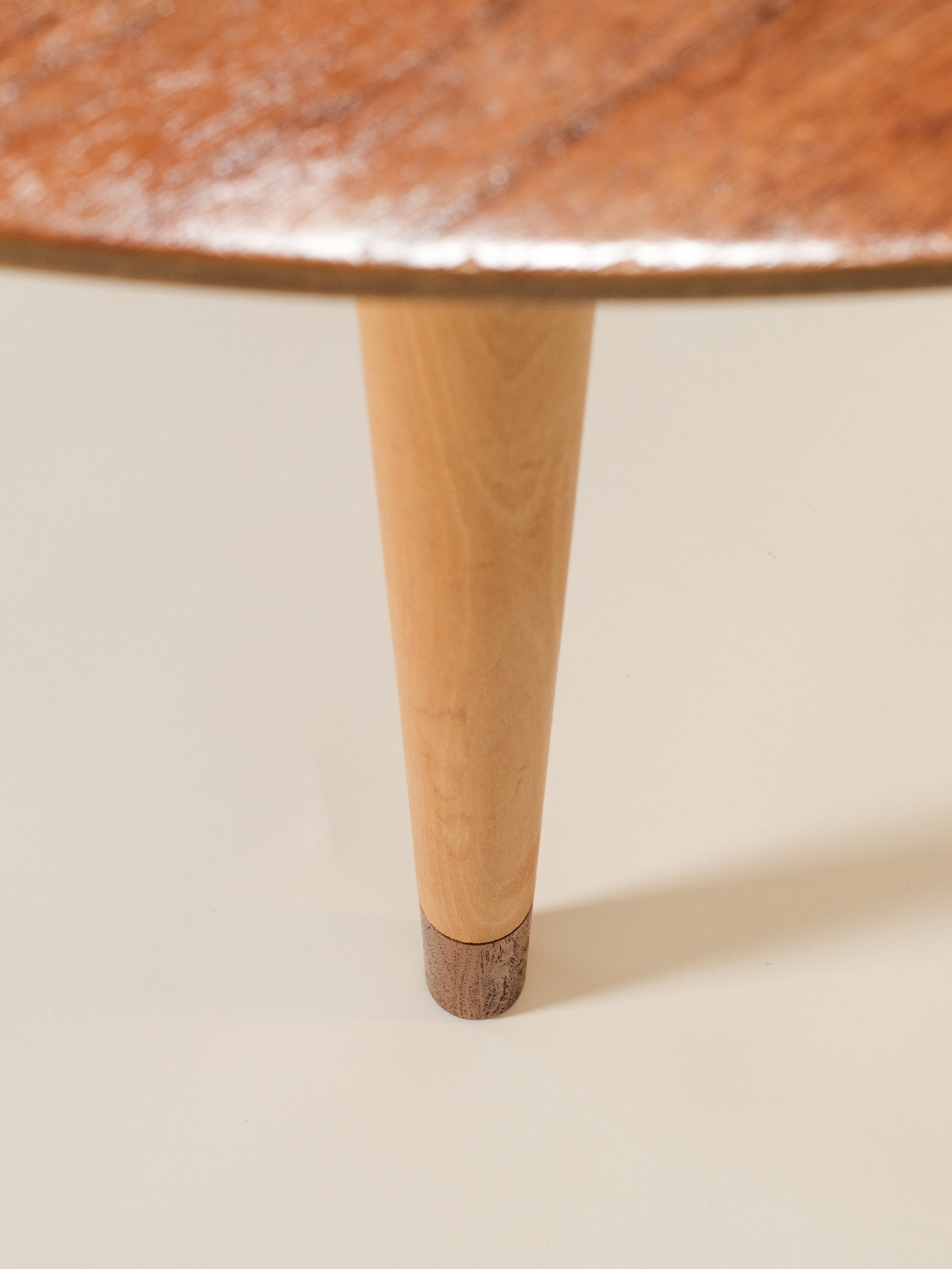 Scandinavian Round Extendable Dining Table, 1960s