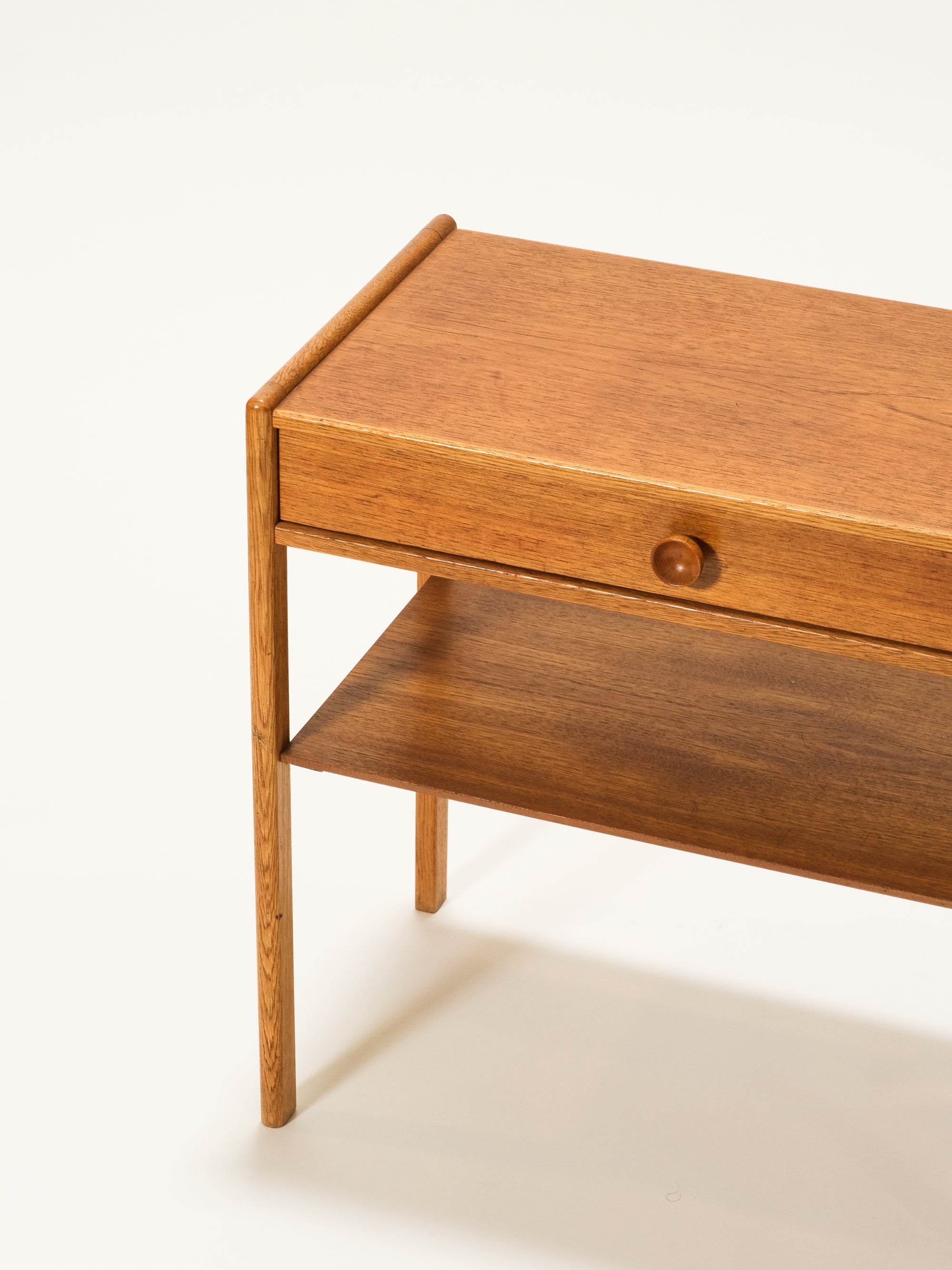 Swedish Mid-Century Teak &amp; Oak Bedside Tables, 1960s