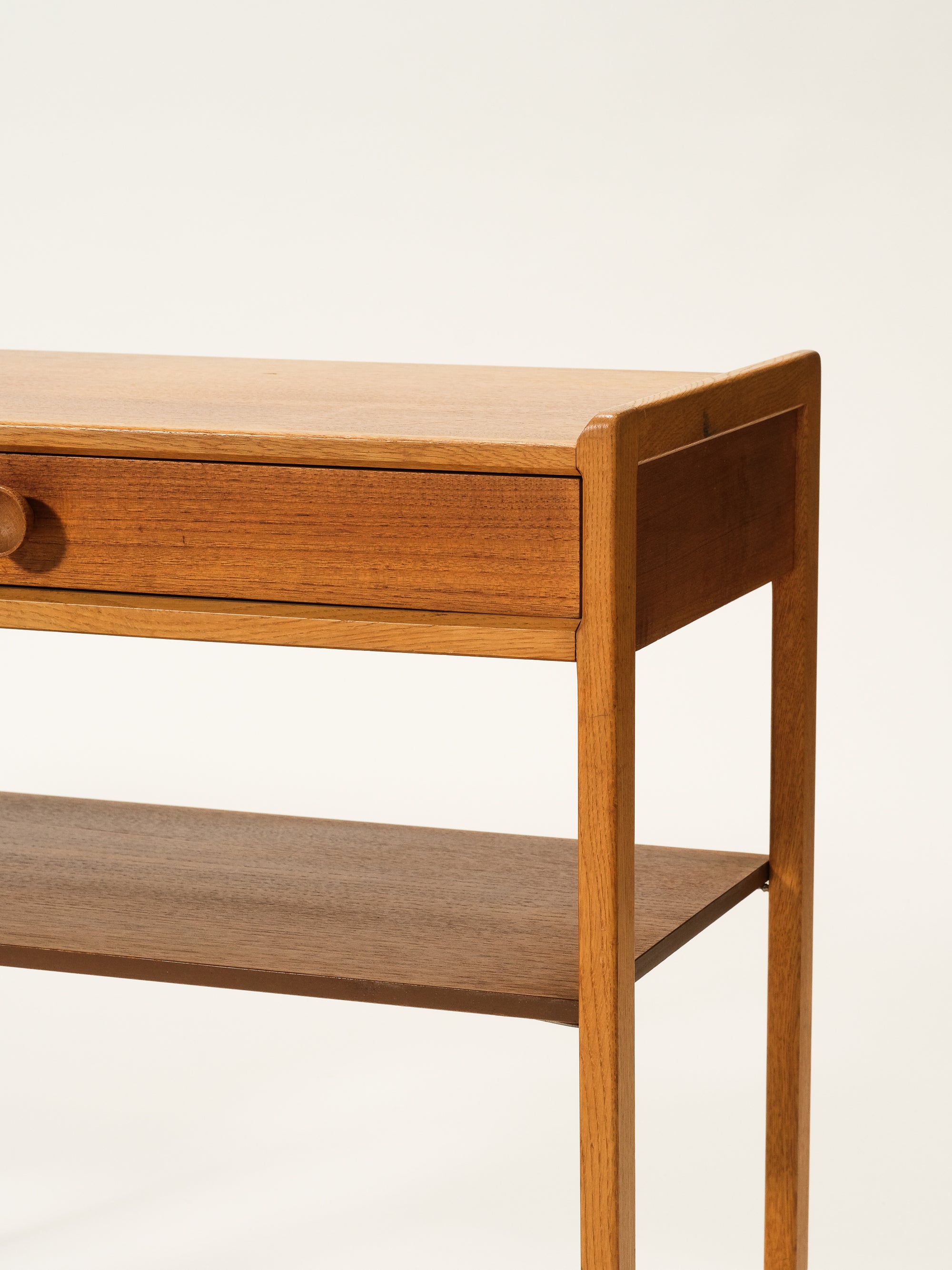 Swedish Mid-Century Teak &amp; Oak Bedside Tables, 1960s