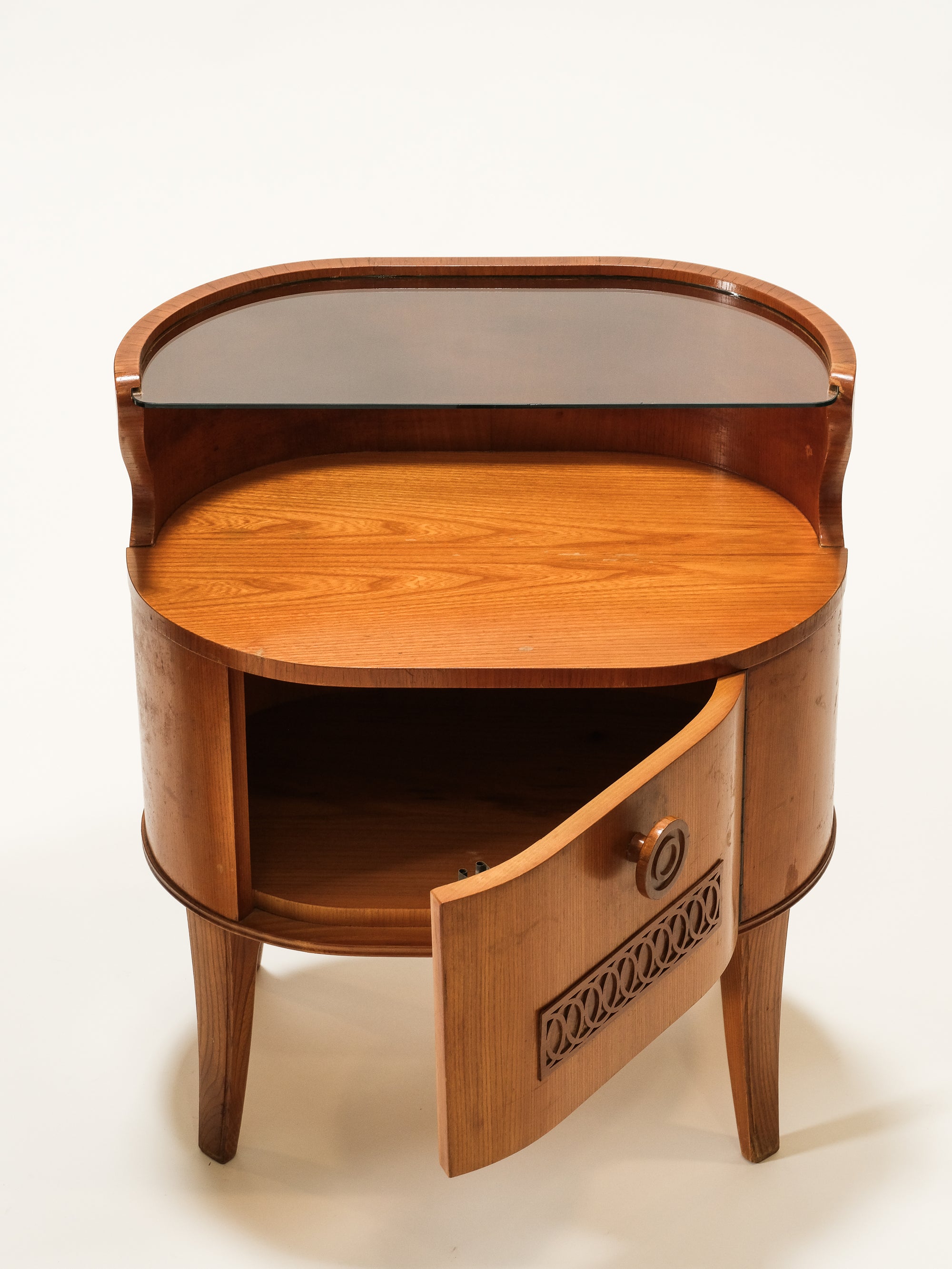 Pair of Scandinavian Art Deco / Funkis Bedside Tables, 1940s