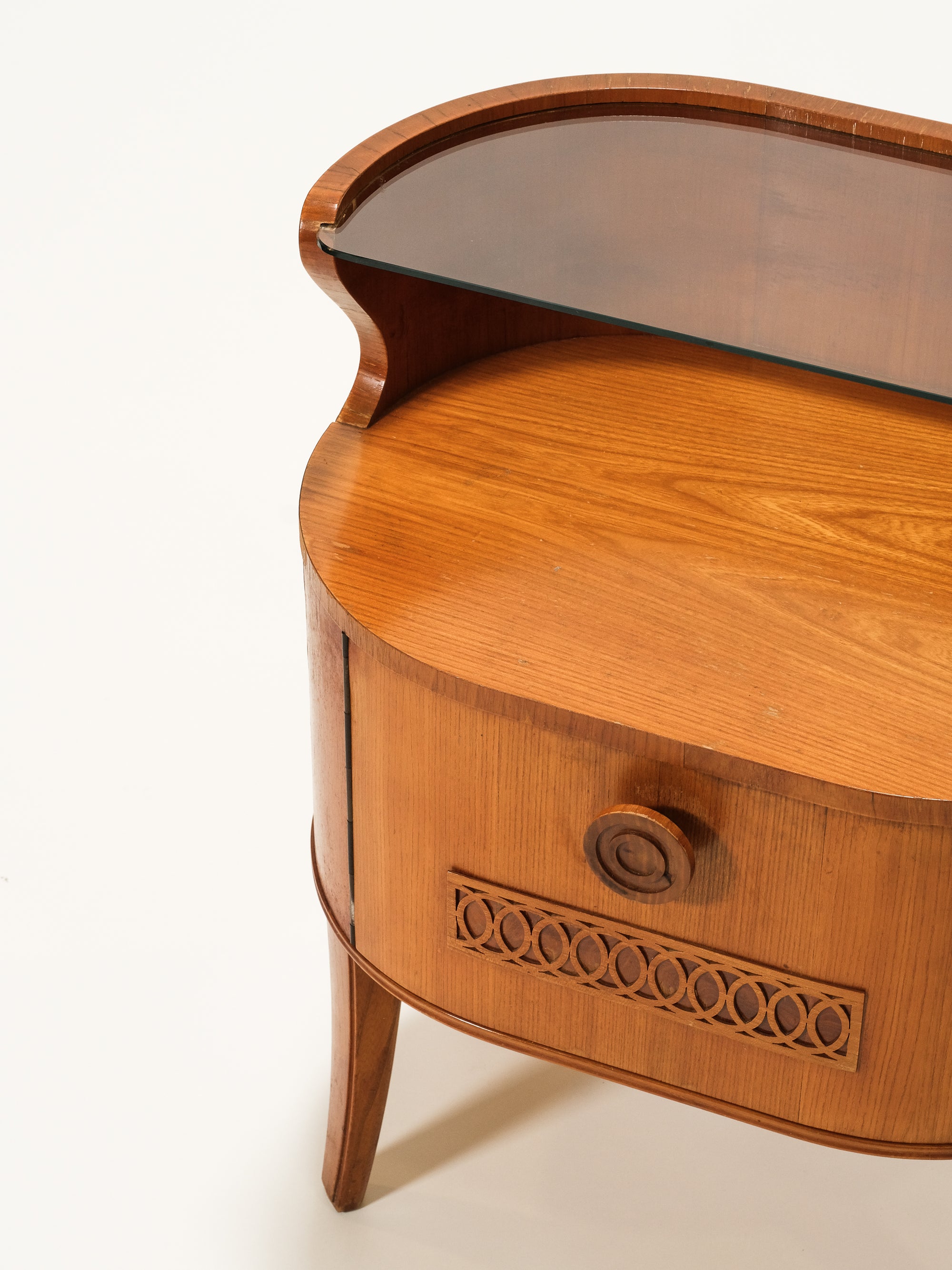 Pair of Scandinavian Art Deco / Funkis Bedside Tables, 1940s