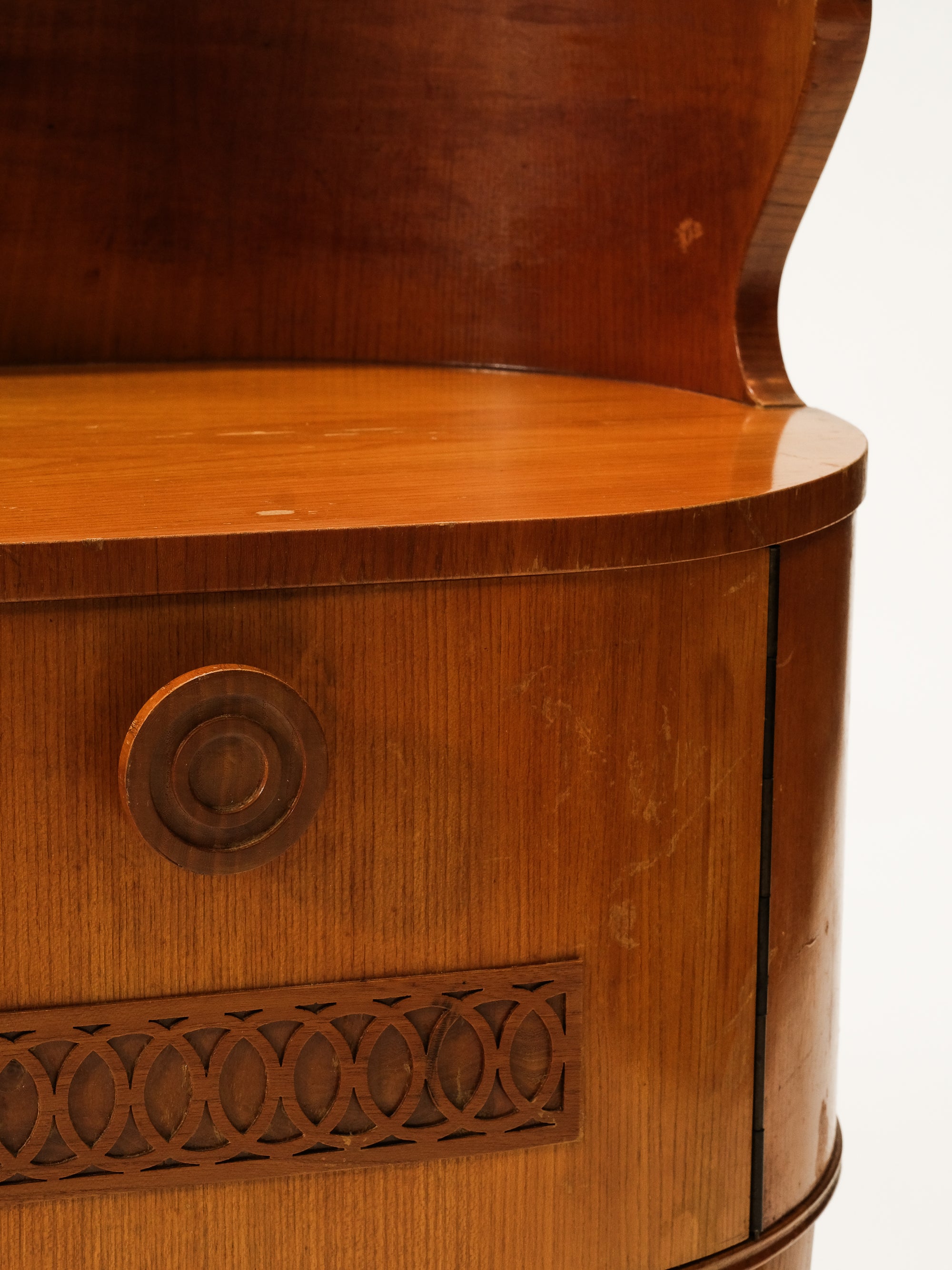 Pair of Scandinavian Art Deco / Funkis Bedside Tables, 1940s