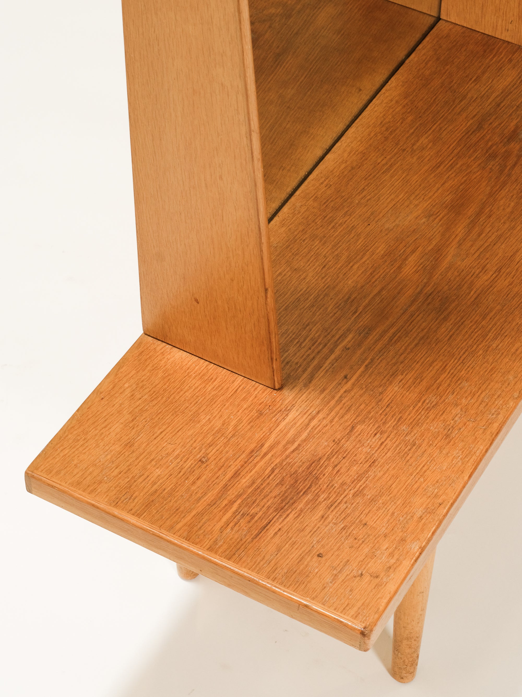 Freestanding Oak Hall Mirror With Drawer, Kurt Østervig, Denmark, 1960s