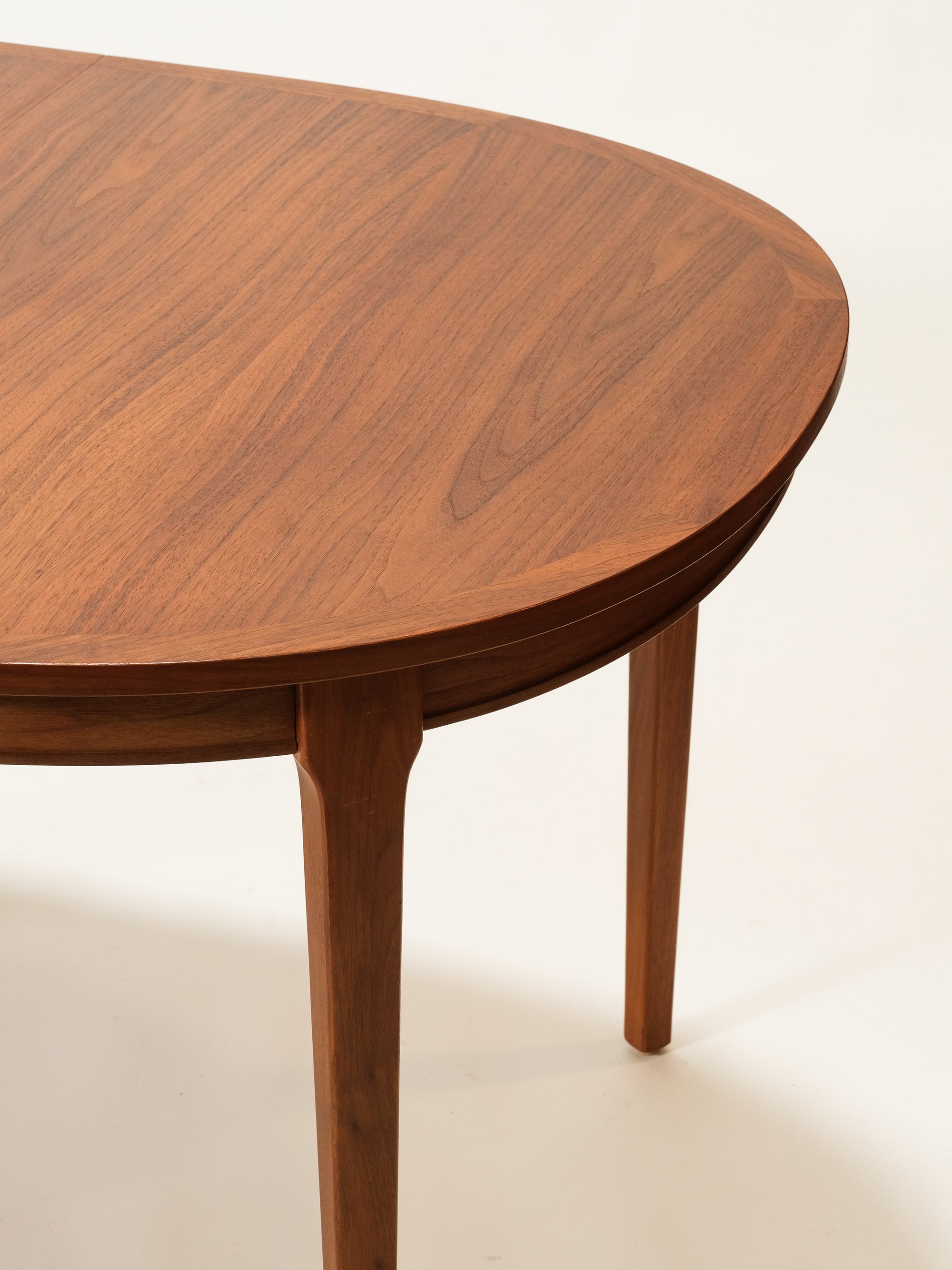 Scandinavian Oval Teak Extendable Dining Table, 1960s