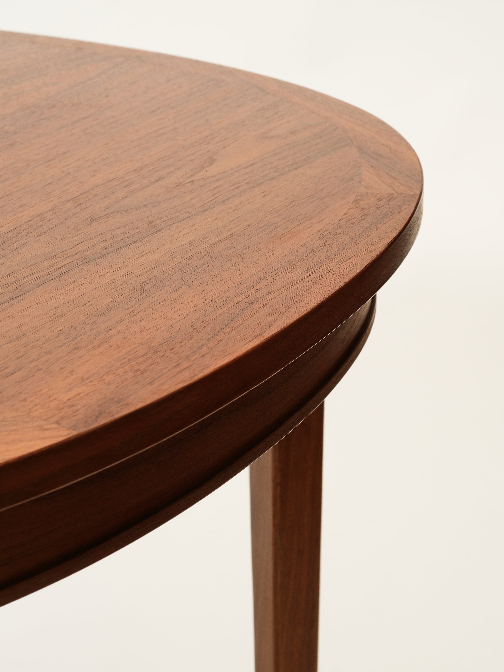 Scandinavian Oval Teak Extendable Dining Table, 1960s