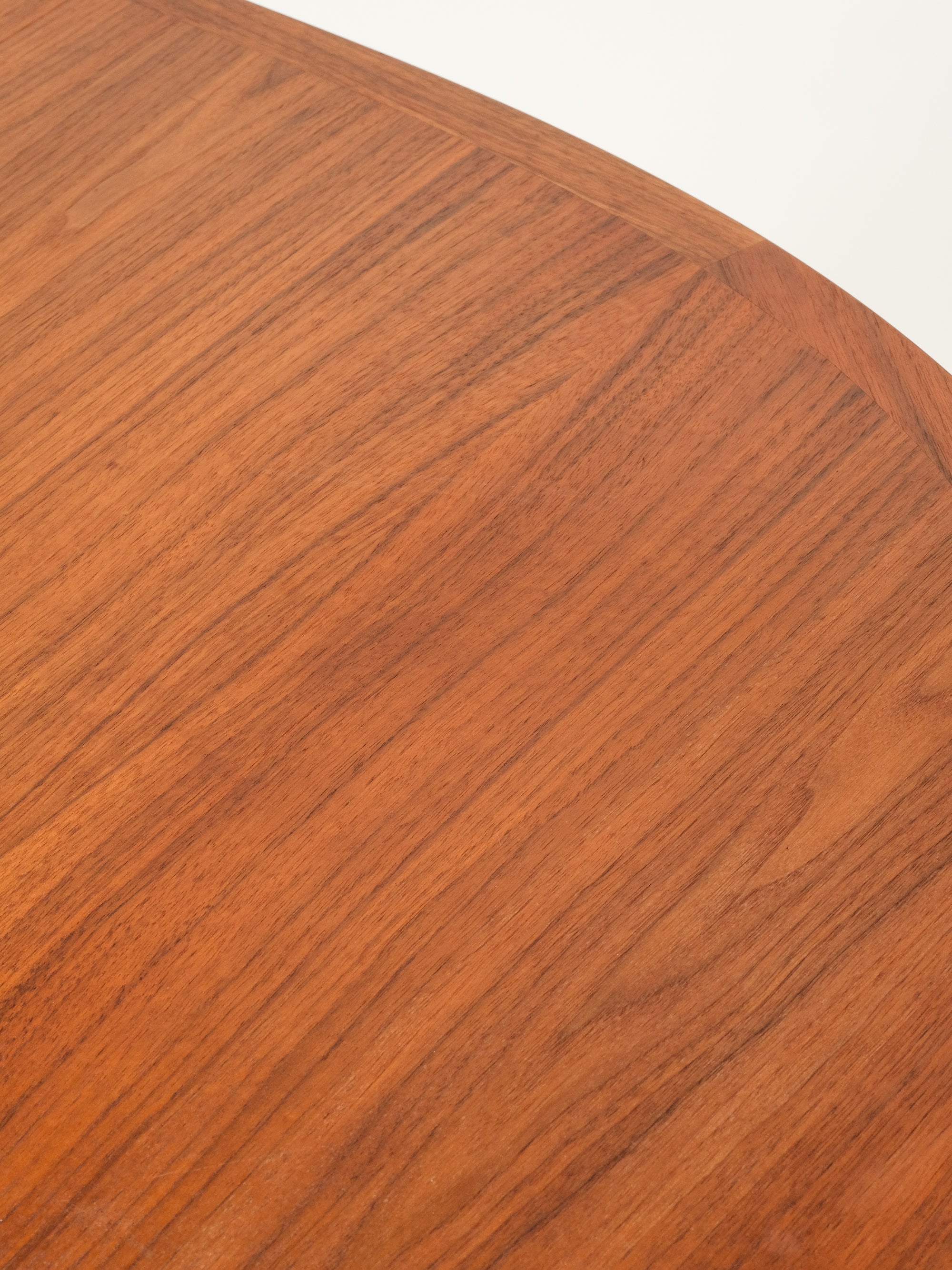 Scandinavian Oval Teak Extendable Dining Table, 1960s