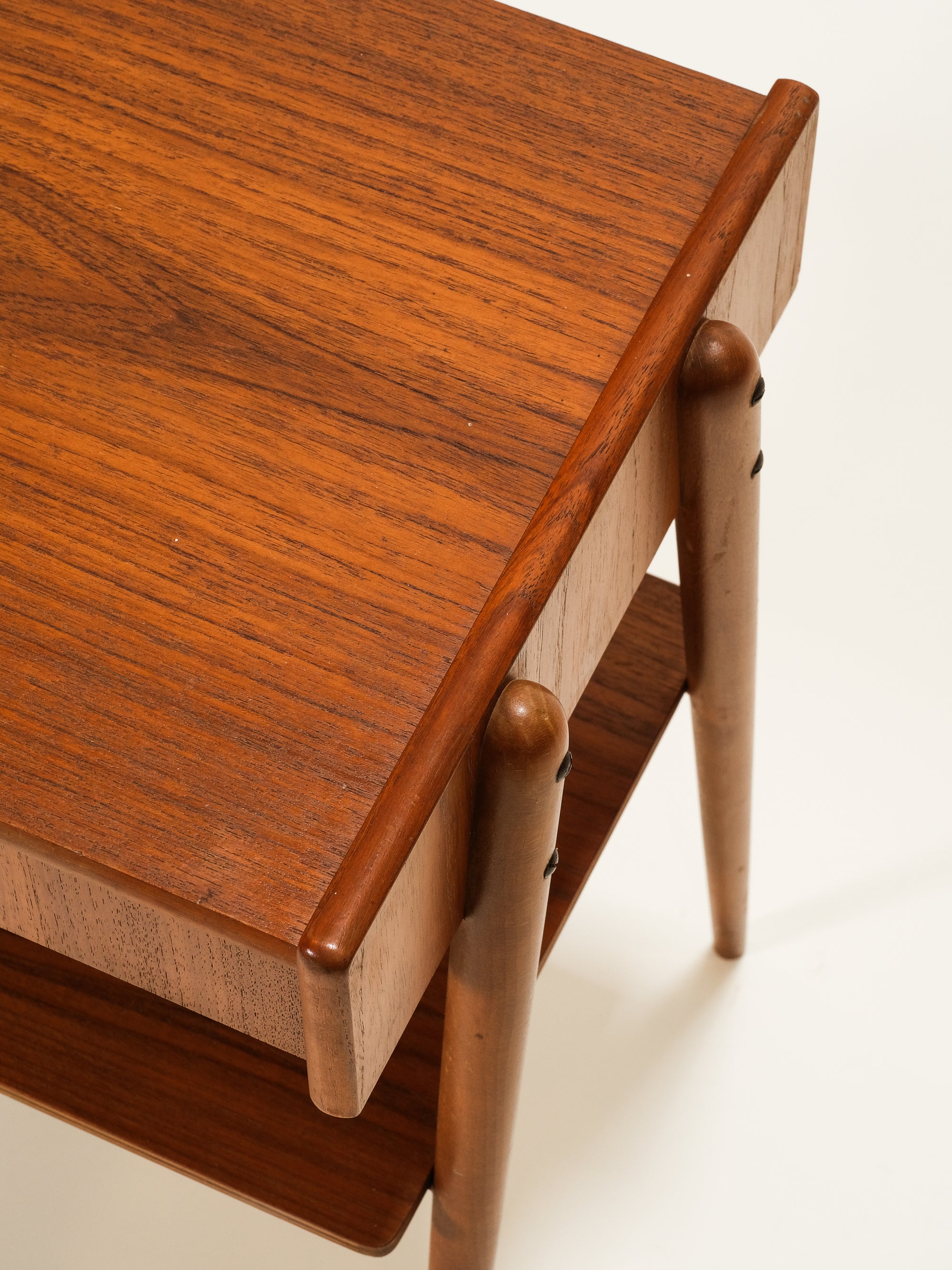 Teak Bedside Tables from AB Carlström &amp; Co, 1950s, Set of 2