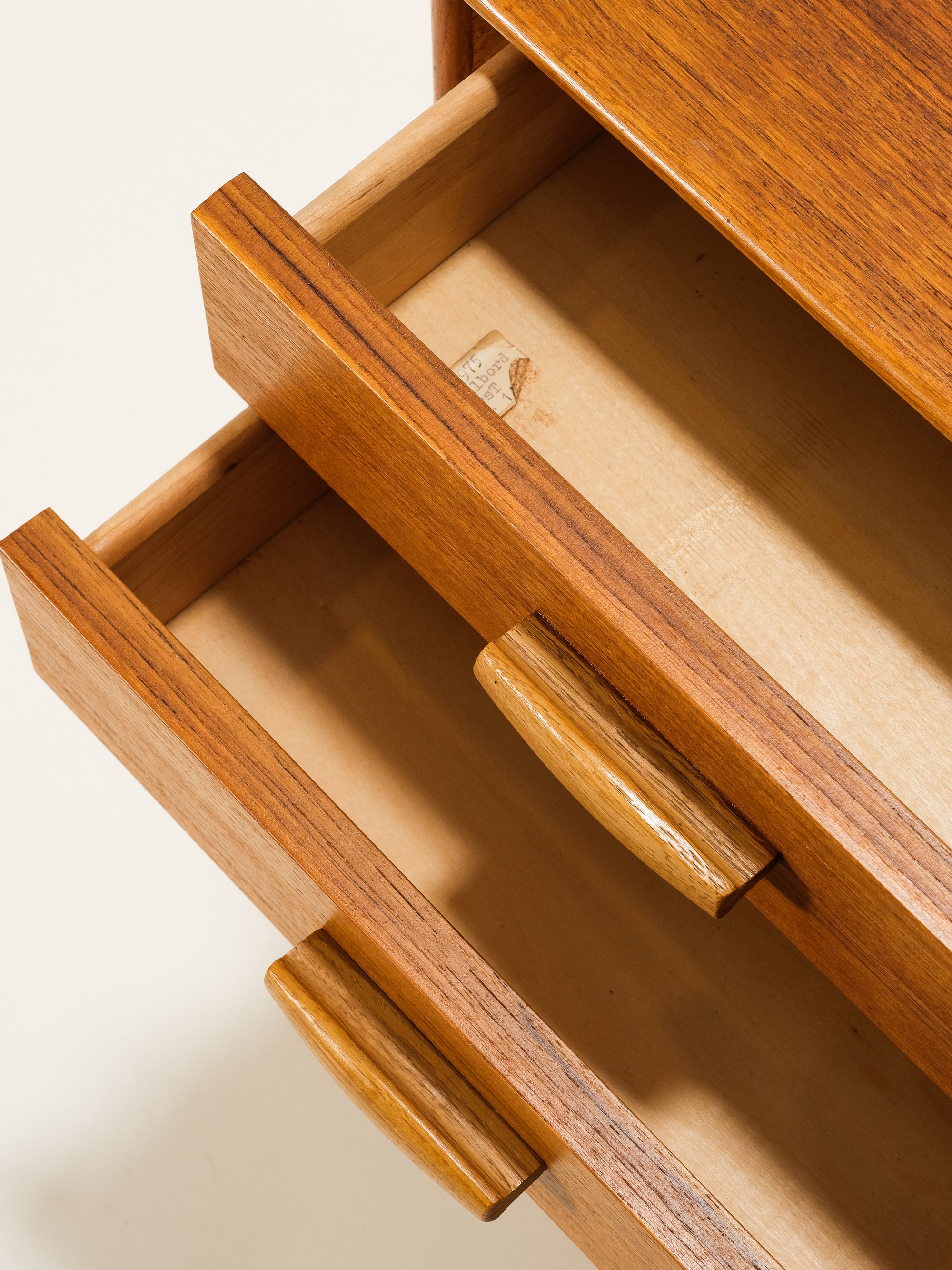 Scandinavian Oak Side Table / Drawer, 1960s