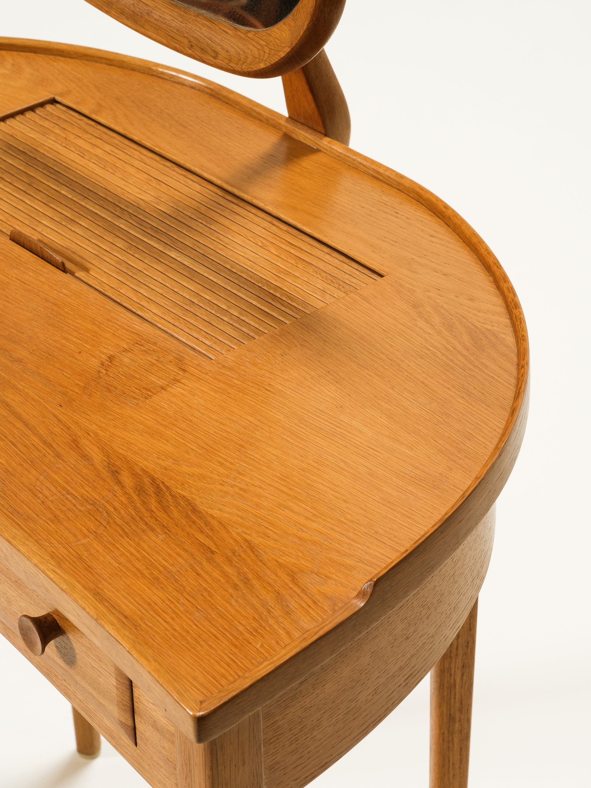 Mid-Century &quot;Birgitta&quot; Oak Dressing Table Carl Malmsten, Sweden, 1950s
