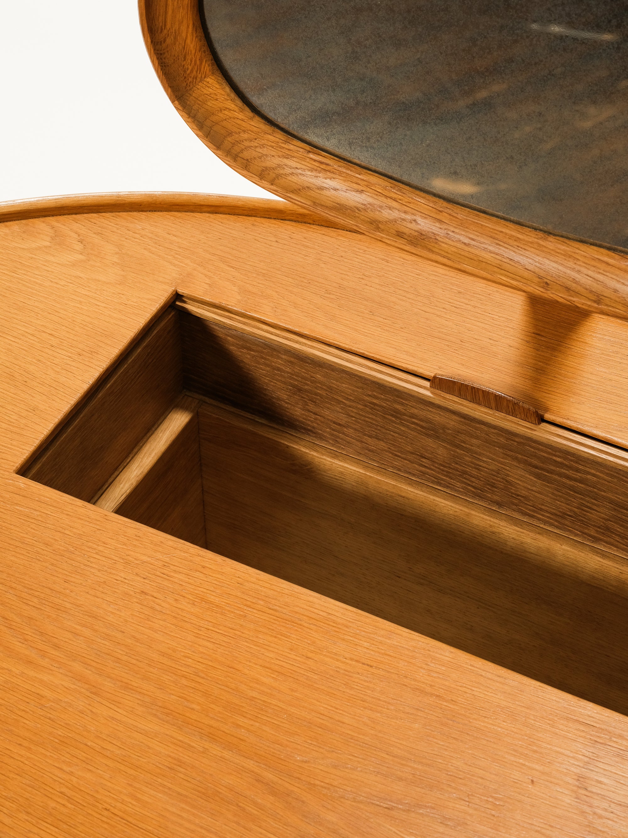Mid-Century &quot;Birgitta&quot; Oak Dressing Table Carl Malmsten, Sweden, 1950s