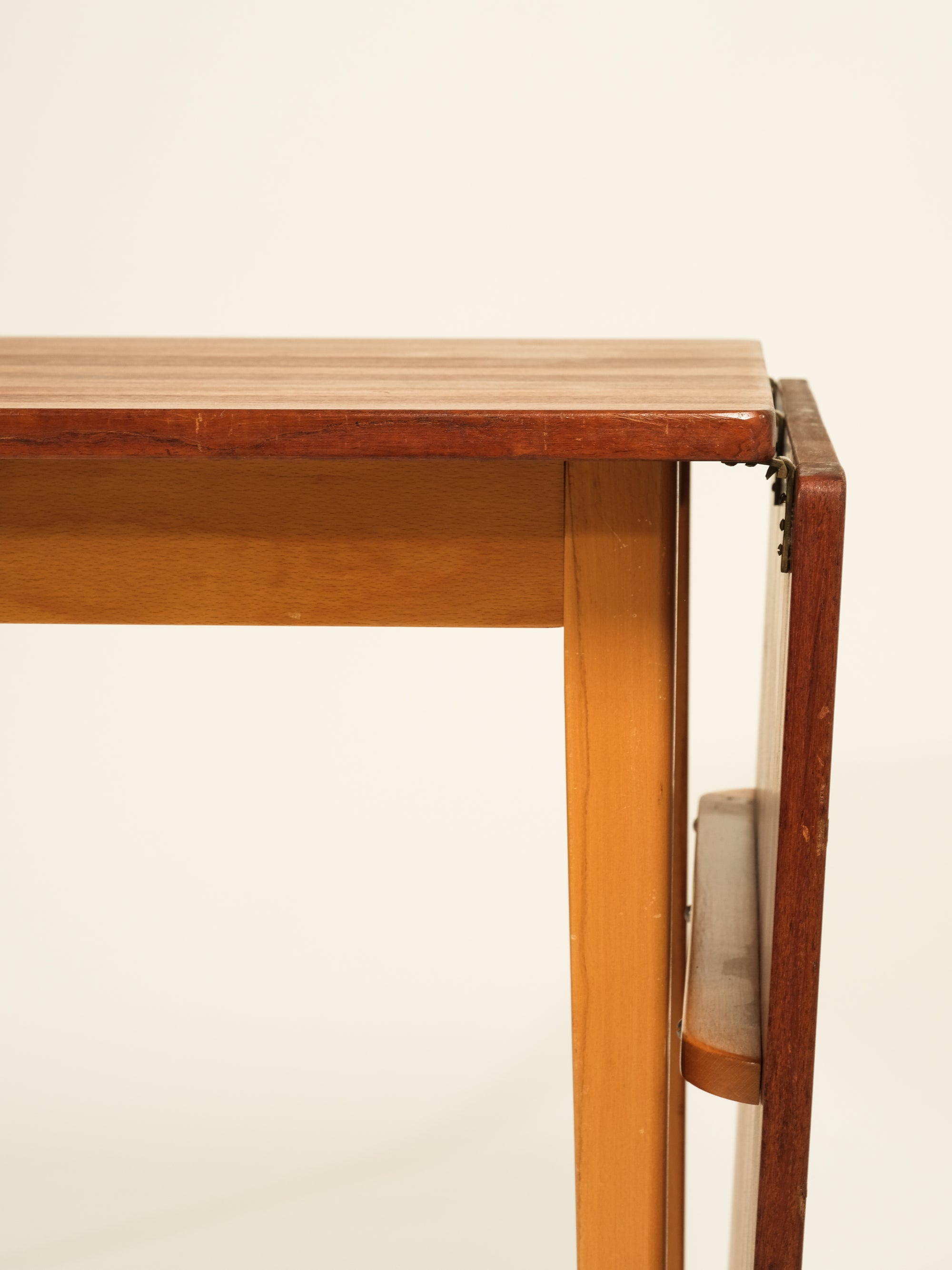 Teak &amp; Beech Extendable Dining Table, Sweden, 1960s