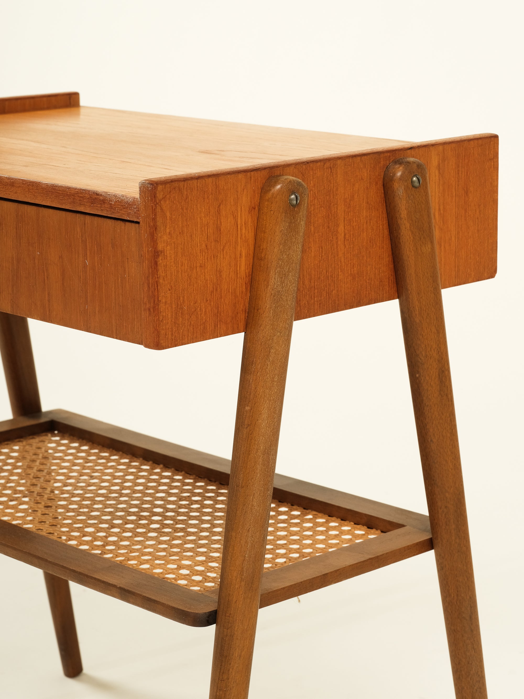 Swedish Mid-Century Teak Bedside Table, 1960s
