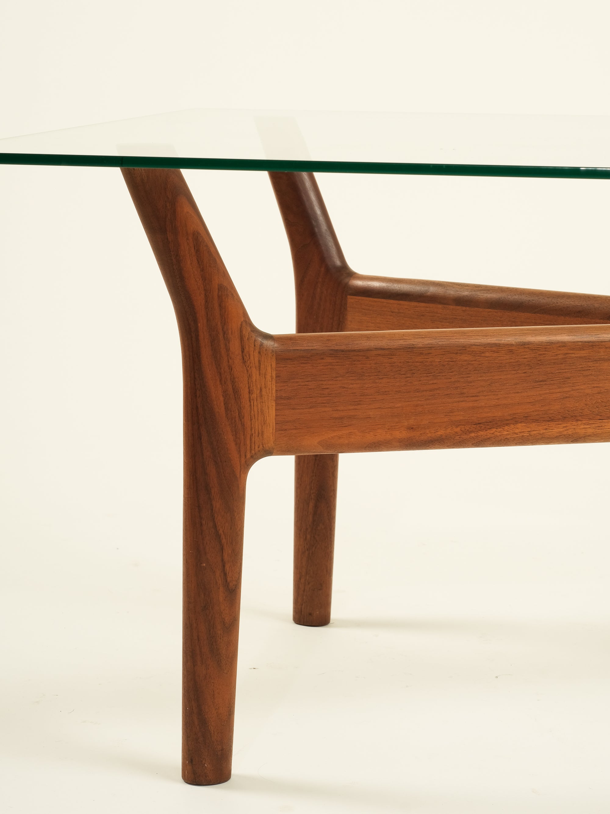 &quot;Prisma&quot; Teak &amp; Glass Coffee Table by Alf Svensson for Tingströms, Sweden, 1960s