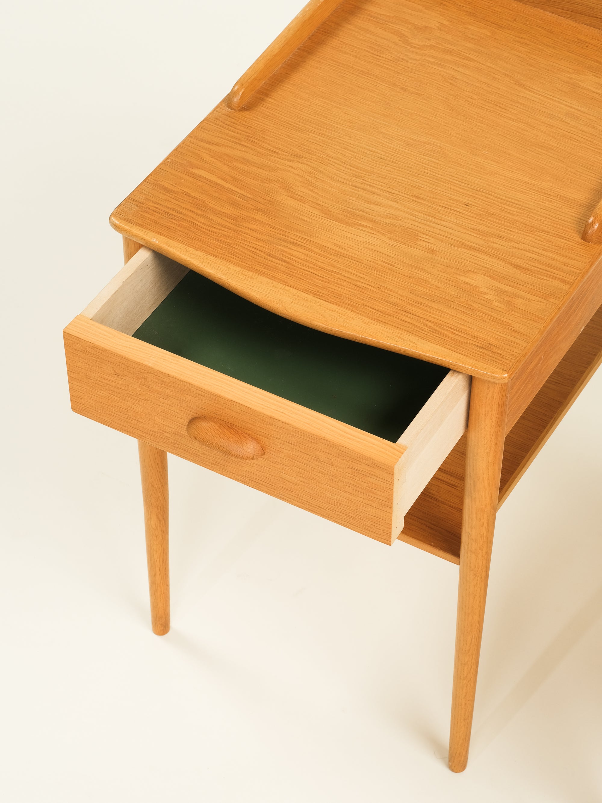 Pair of Oak Bedside Tables by Ab Erik Andersson for Rottne, Sweden, 1960s