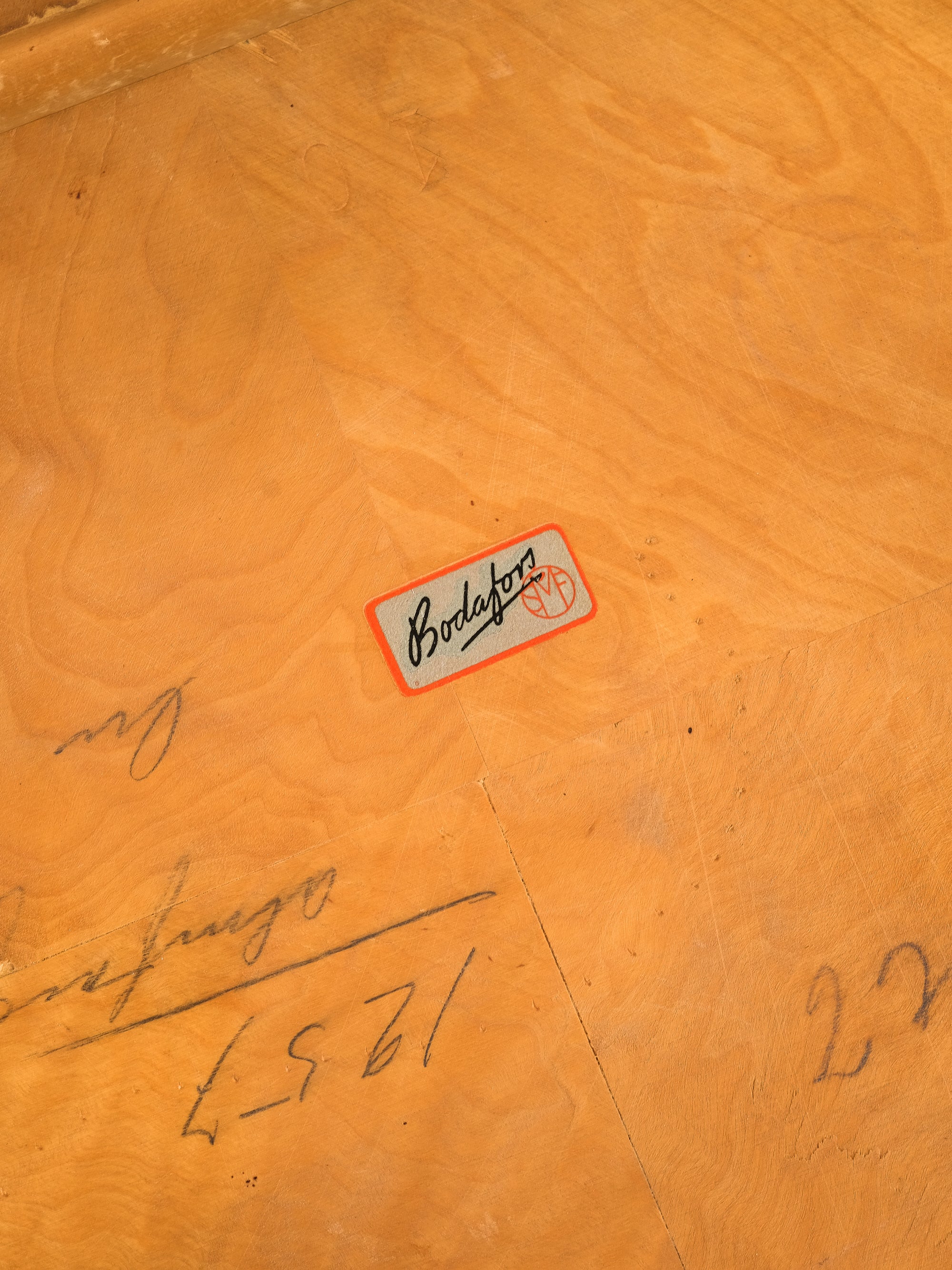 Modernist Birch Nesting Tables by Axel Larsson, Sweden, 1940s