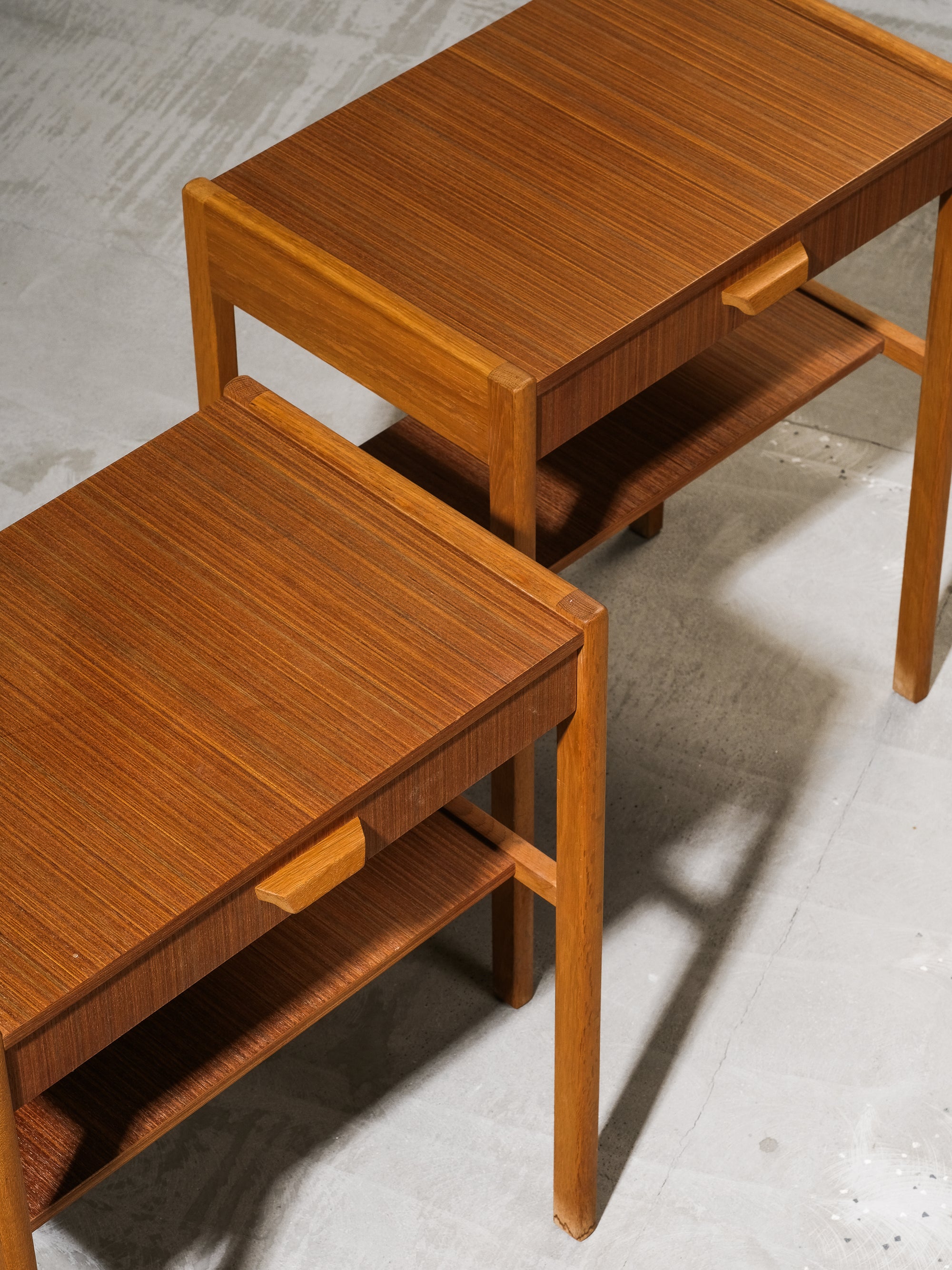 Scandinavian Mid-Century Modern Bedside Tables