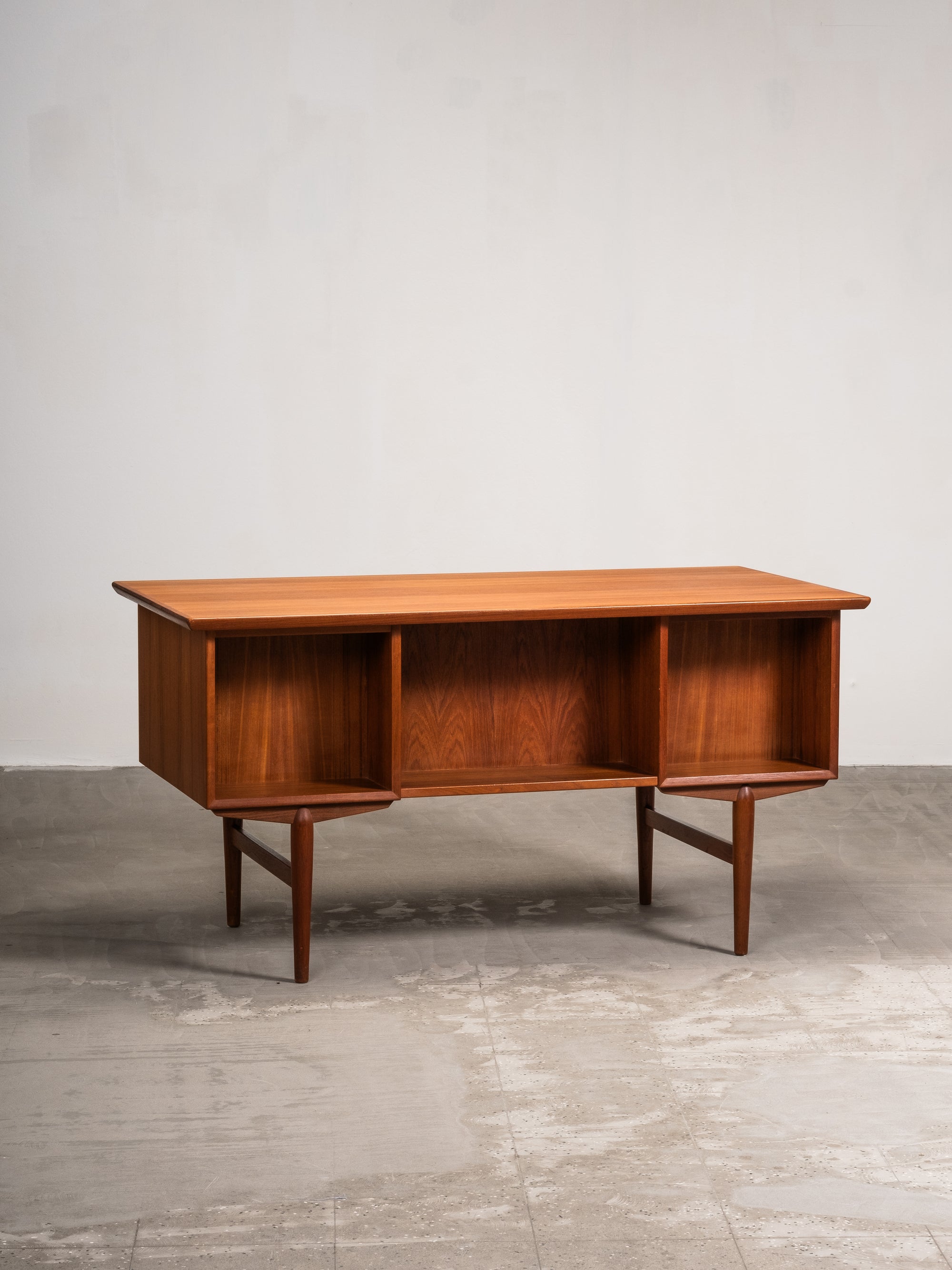 Double-Sided Teak Desk, Denmark, 1960s