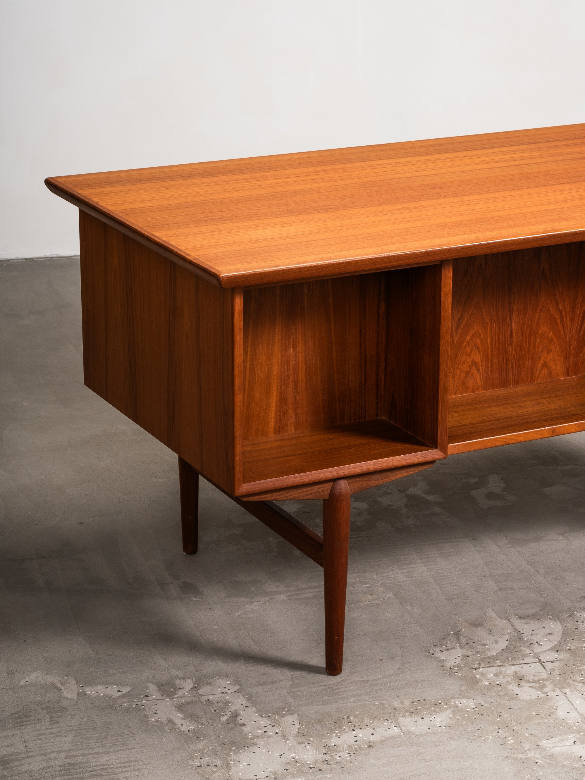 Double-Sided Teak Desk, Denmark, 1960s