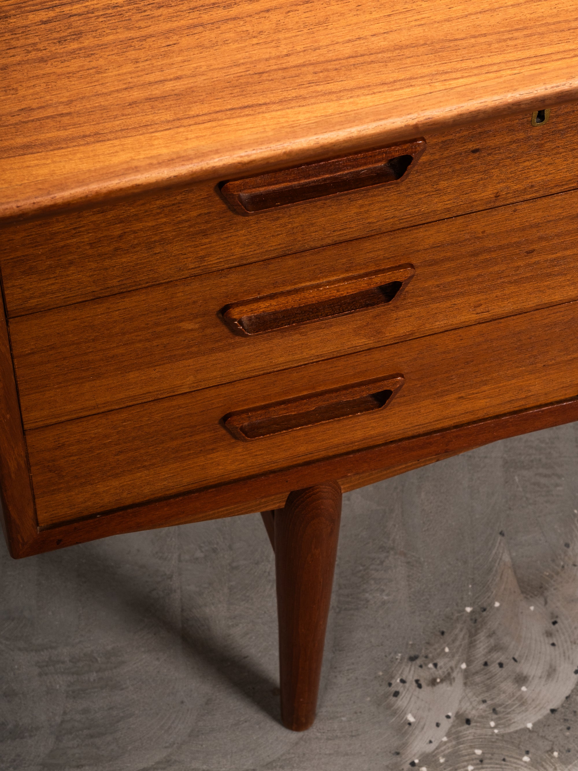 Double-Sided Teak Desk, Denmark, 1960s