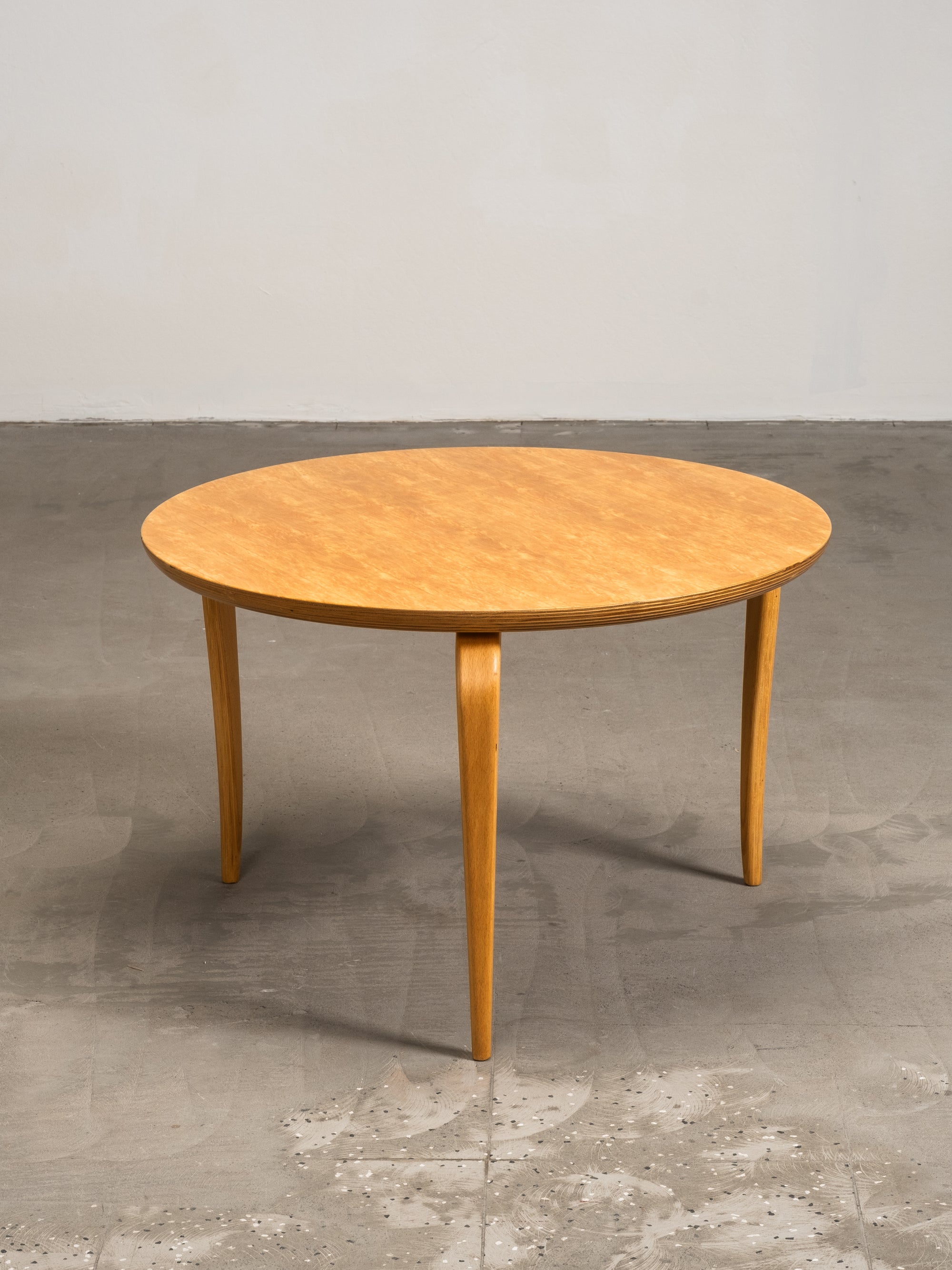 “Annika” Curly Birch Coffee Table by Bruno Mathsson for Dux, Sweden, 1960s